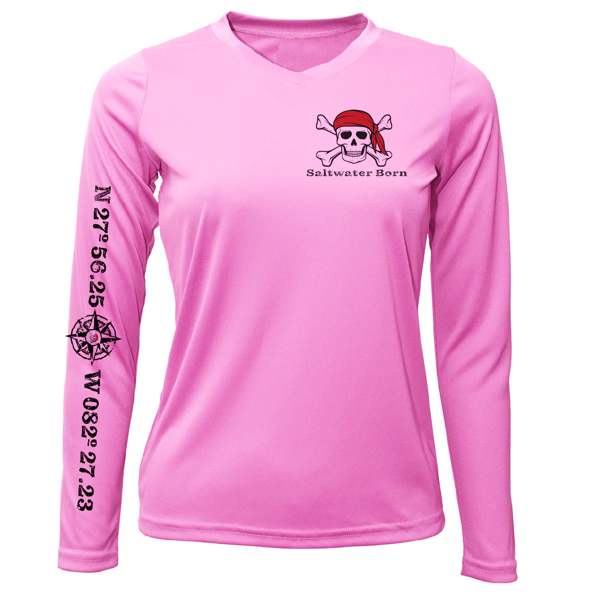 Saltwater Born "All for Rum and Rum for All" Women's Long Sleeve UPF 50+ Dry-Fit Shirt - Image 12