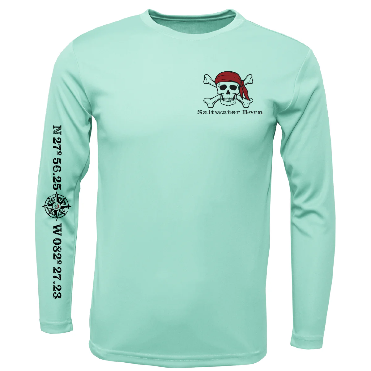 Saltwater Born Blackbeard Long Sleeve UPF 50+ Dry-Fit Shirt - Image 2