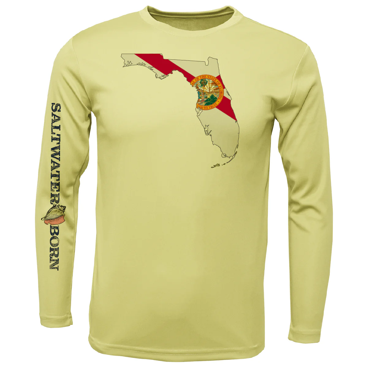 Saltwater Born State of Florida Long Sleeve UPF 50+ Dry-Fit Shirt - Image 5