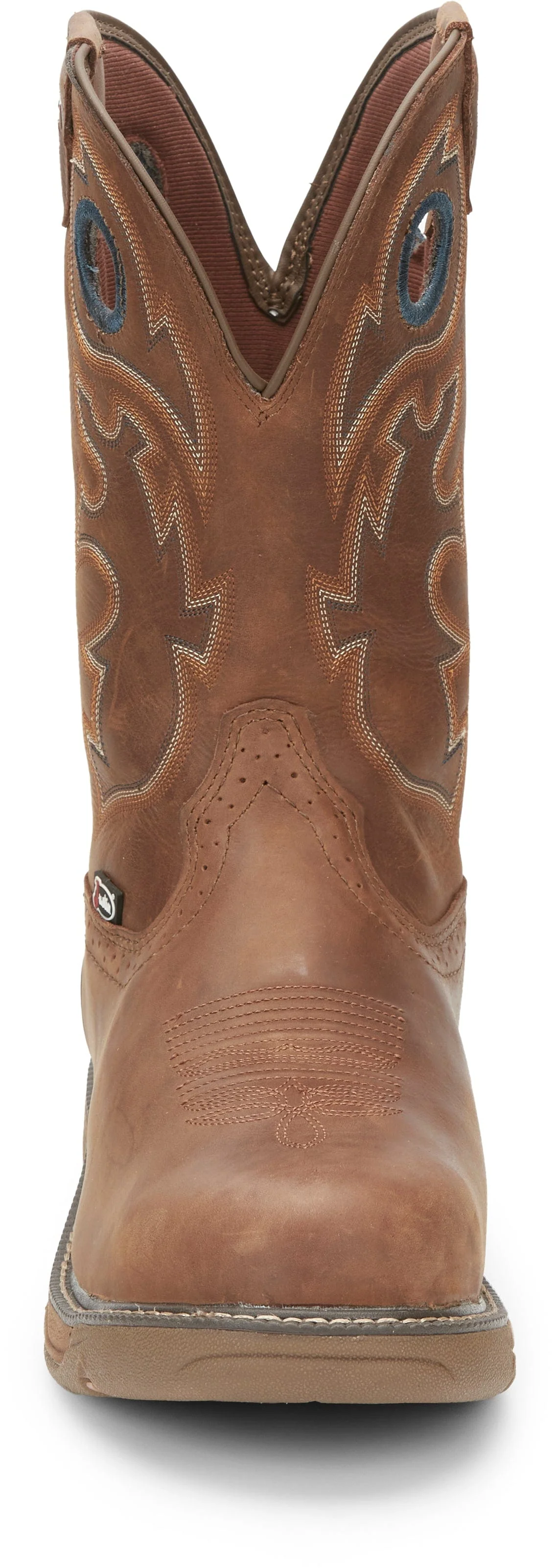 Justin Men's Stampede Rush Barley Brown Waterproof Nano Composite Toe Work Boots SE4334 - Image 7