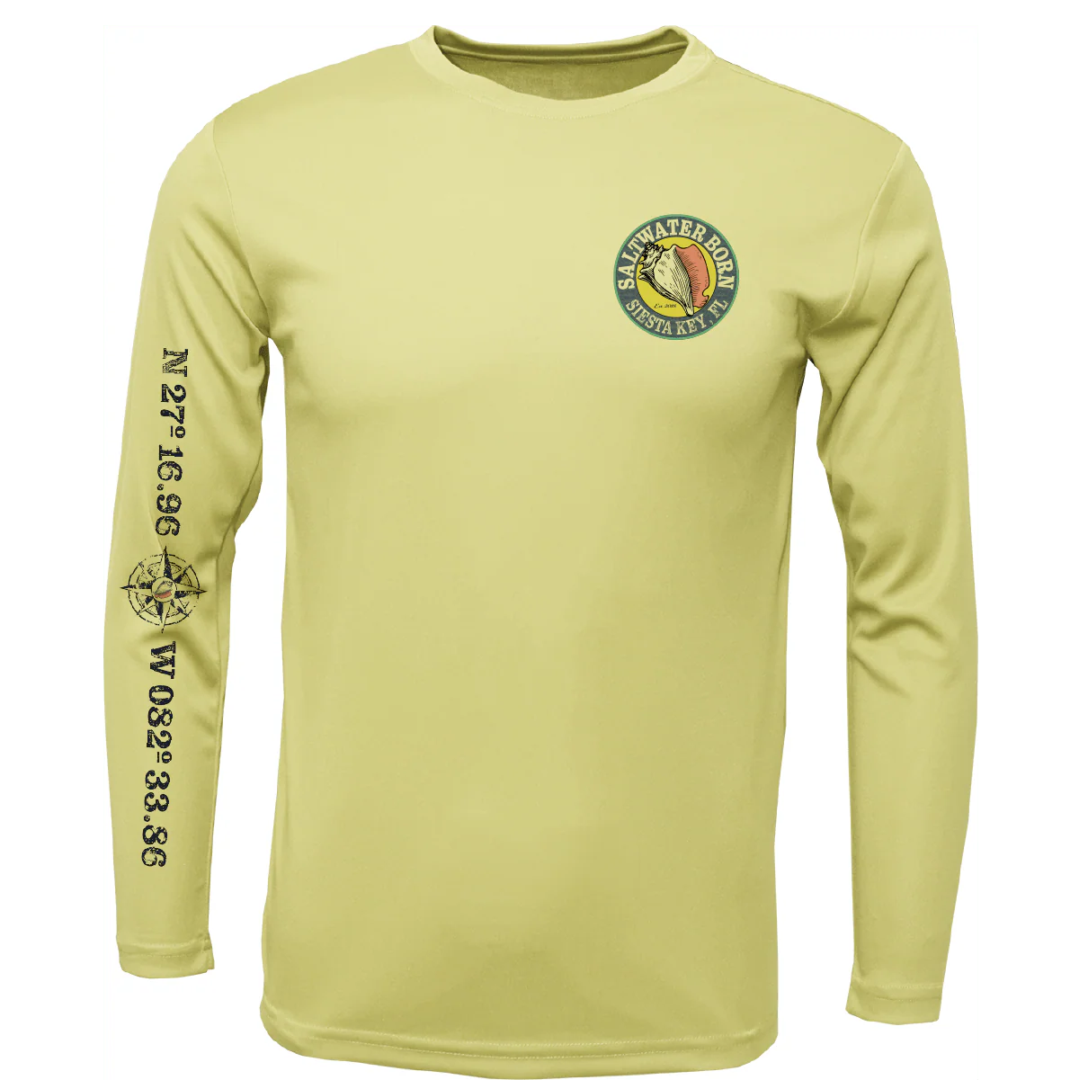 Siesta Key, FL Blacktip Long Sleeve UPF 50+ Dry-Fit Shirt - Image 10