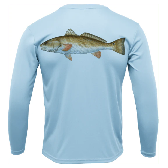Siesta Key, FL Redfish Long Sleeve UPF 50+ Dry-Fit Shirt - Image 7