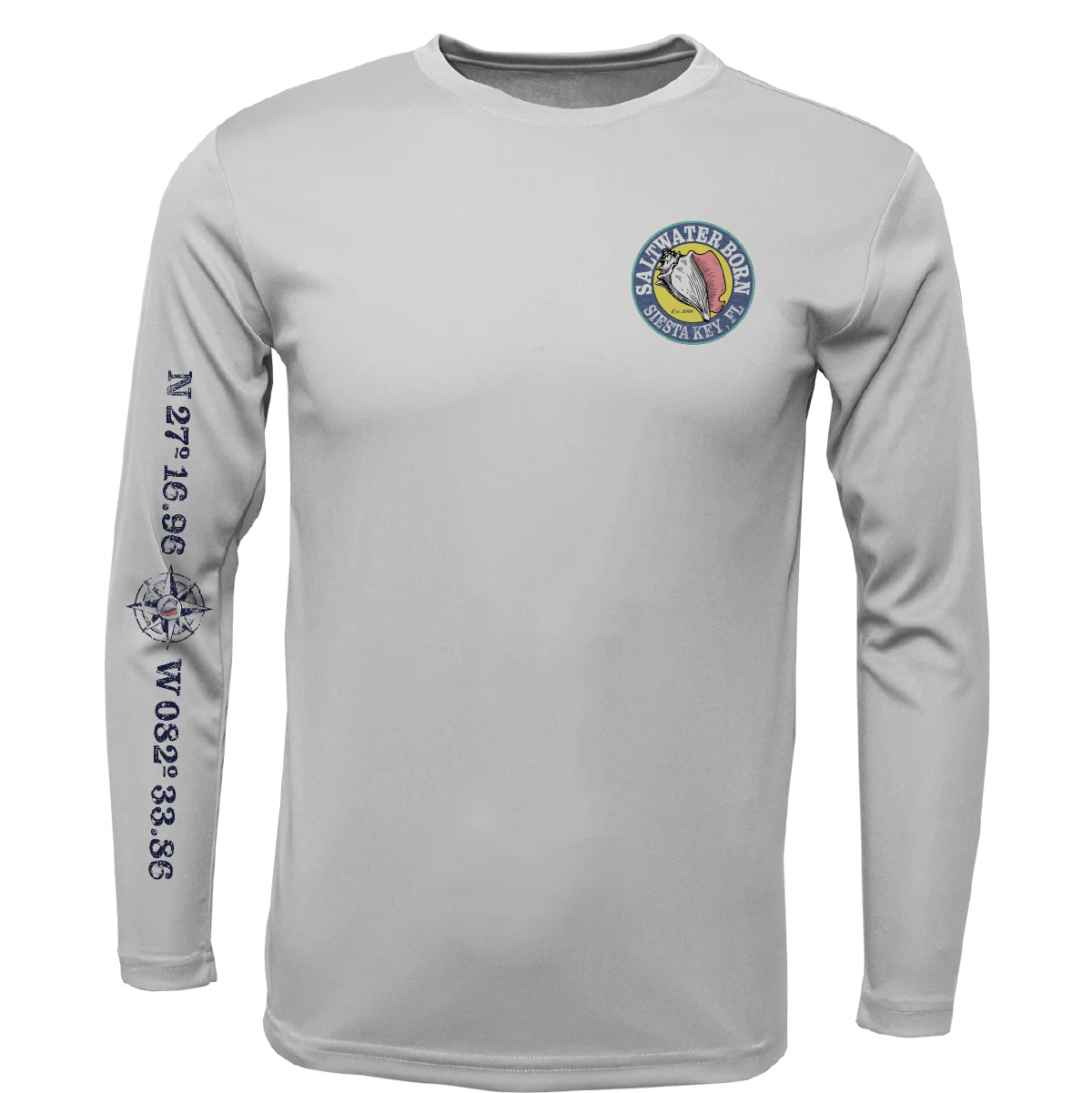Siesta Key, FL Snook Long Sleeve UPF 50+ Dry-Fit Shirt - Image 2