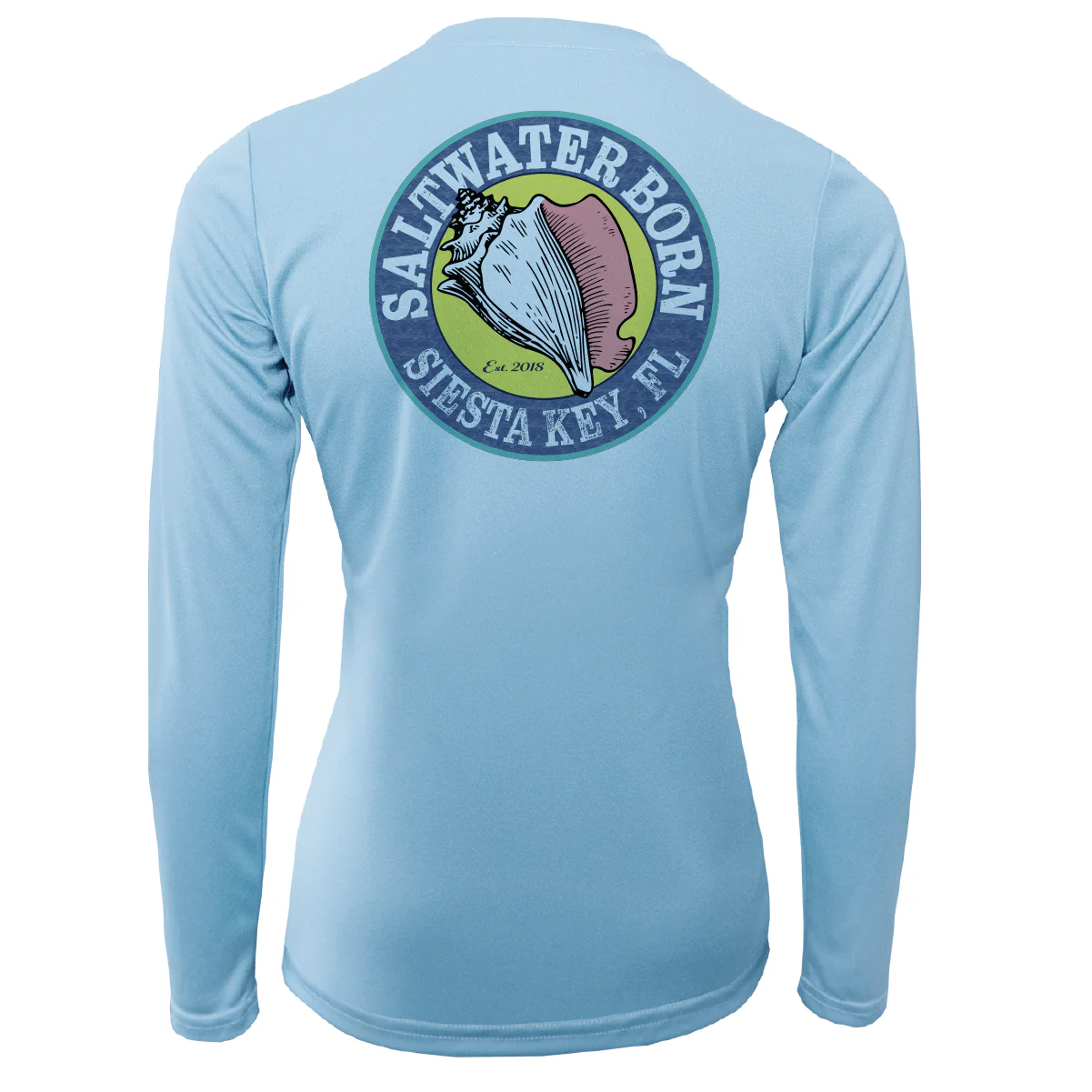 Siesta Key Horseshoe Crab Women's Long Sleeve UPF 50+ Dry-Fit Shirt - Image 4
