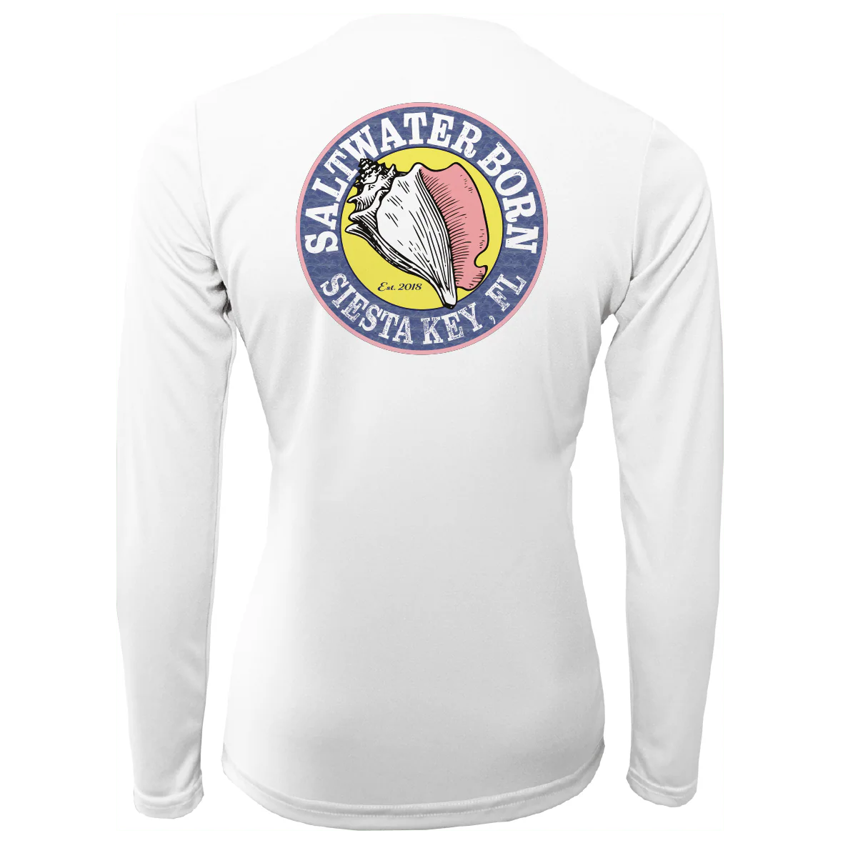 Siesta Key "Saltwater Hair...Don't Care" Long Sleeve UPF 50+ Dry-Fit Shirt - Image 2