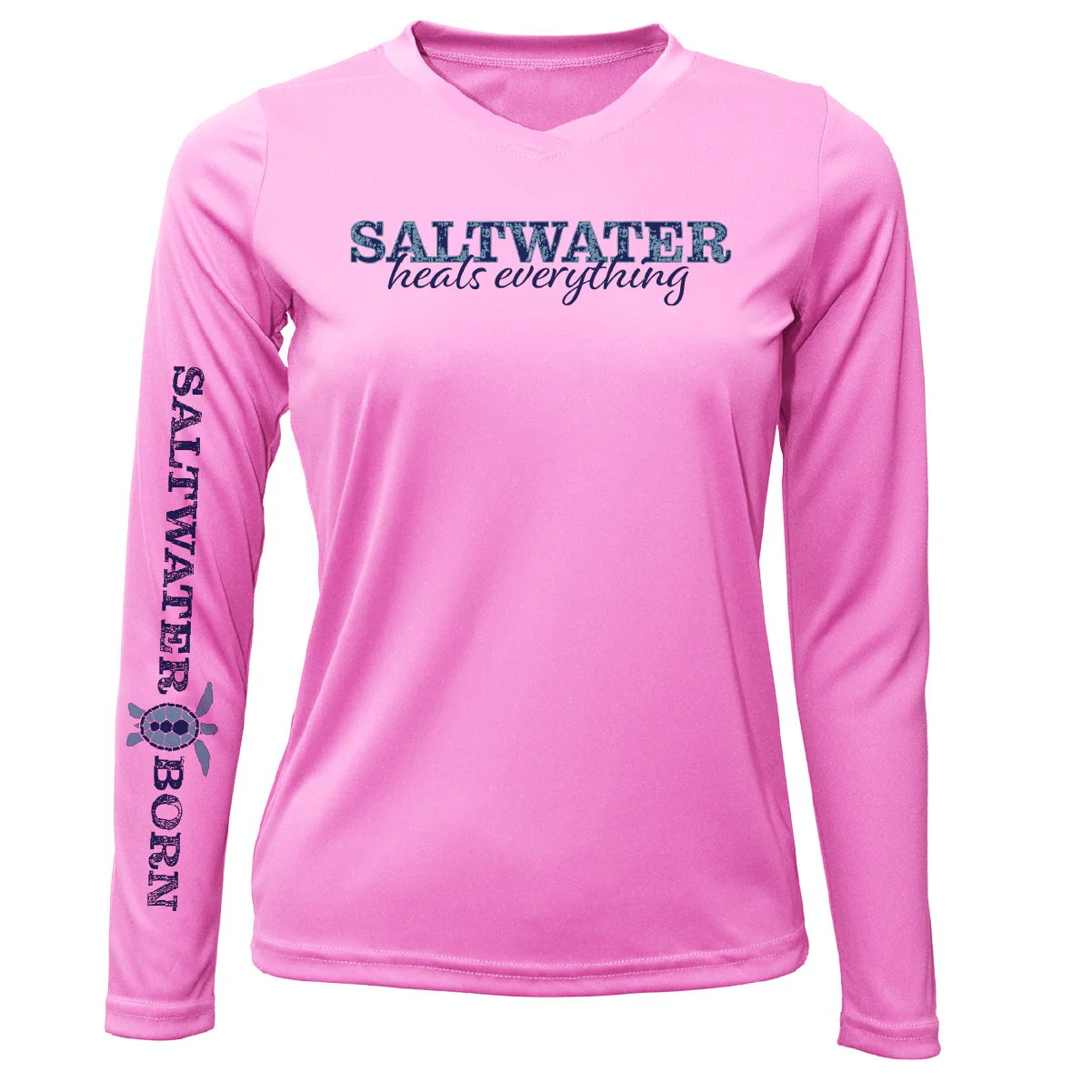 Siesta Key "Saltwater Heals Everything" Long Sleeve UPF 50+ Dry-Fit Shirt - Image 9