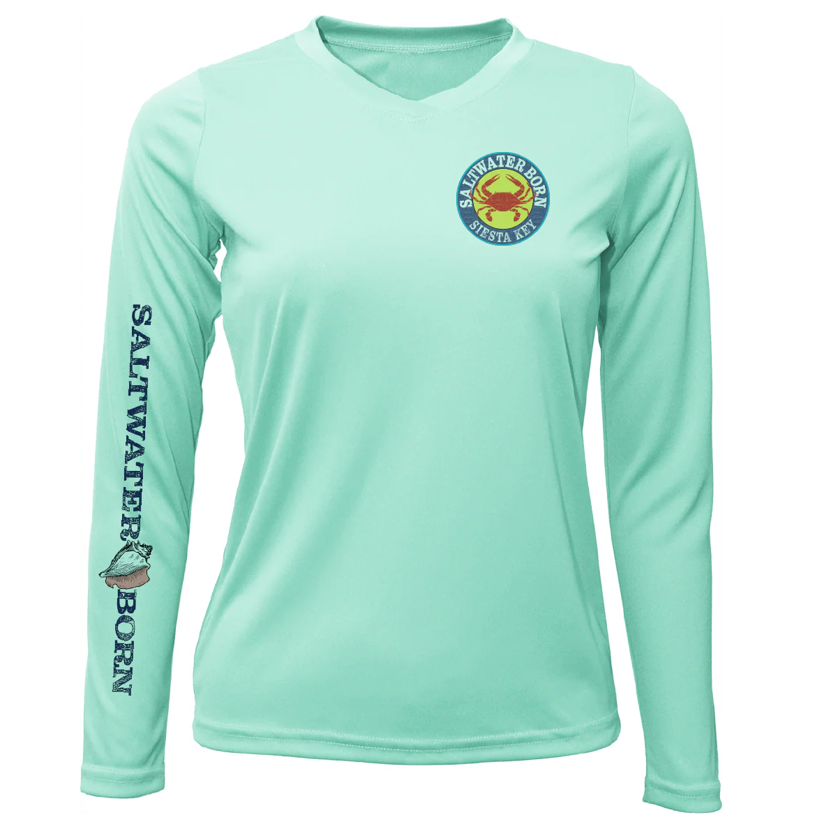 Siesta Key Steamed Crab Women's Long Sleeve UPF 50+ Dry-Fit Shirt - Image 11