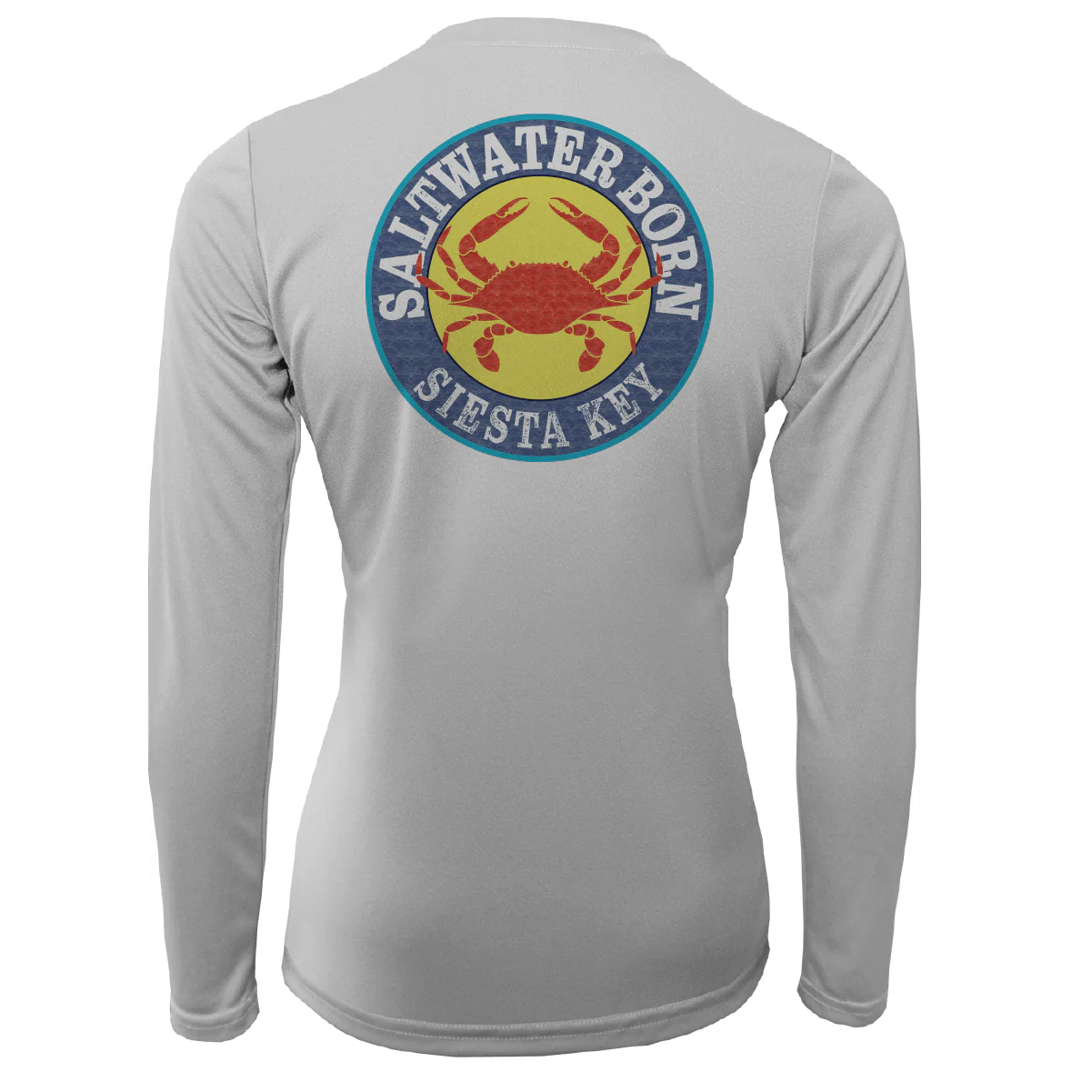 Siesta Key Steamed Crab Women's Long Sleeve UPF 50+ Dry-Fit Shirt - Image 2