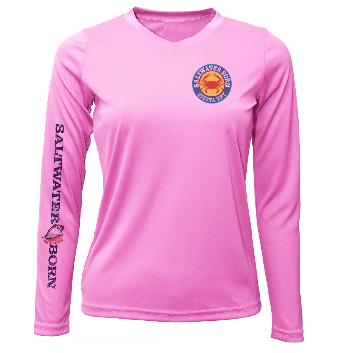 Siesta Key Steamed Crab Women's Long Sleeve UPF 50+ Dry-Fit Shirt - Image 7