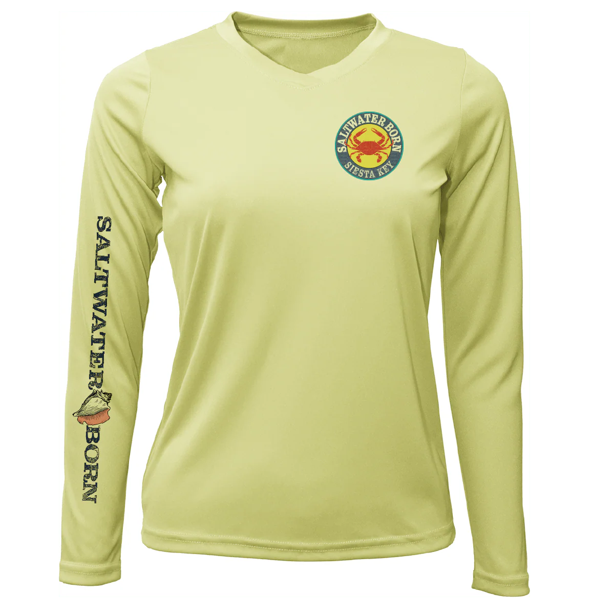 Siesta Key Steamed Crab Women's Long Sleeve UPF 50+ Dry-Fit Shirt - Image 9