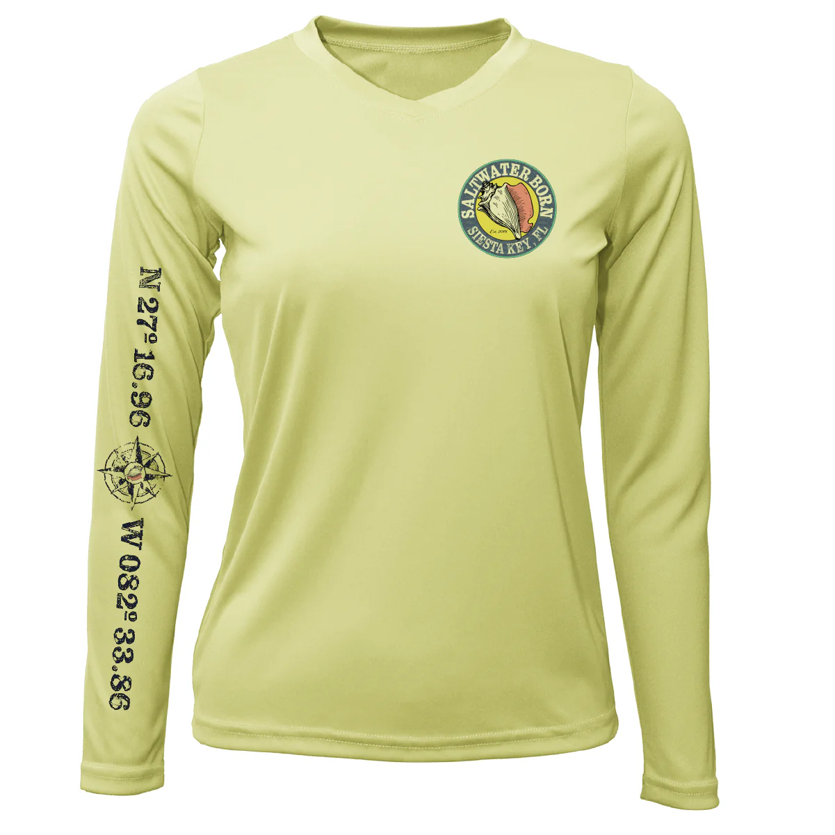 Siesta Key "Surrender The Booty" Women's Long Sleeve UPF 50+ Dry-Fit Shirt - Image 2