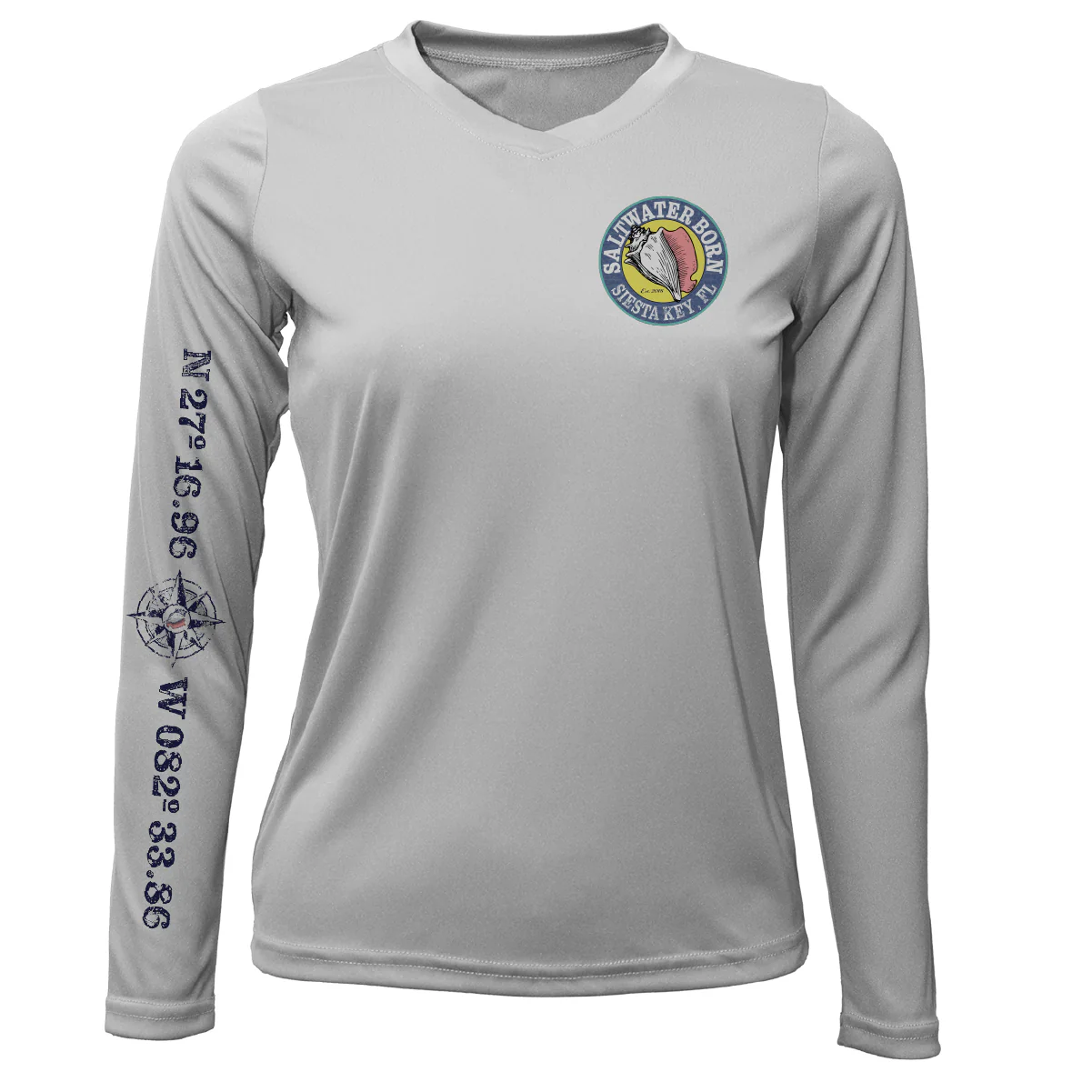 Siesta Key "Surrender The Booty" Women's Long Sleeve UPF 50+ Dry-Fit Shirt - Image 6