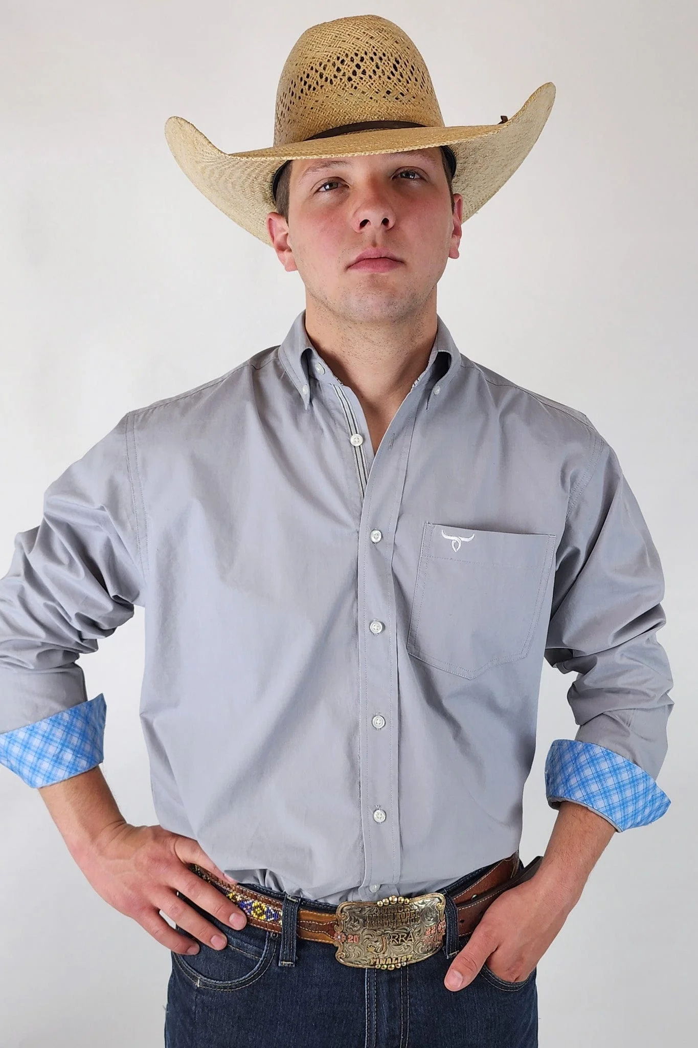 Signature Series - Bandit - Solid Charcoal Gray, Option Cuff, Classic Fit Shirt