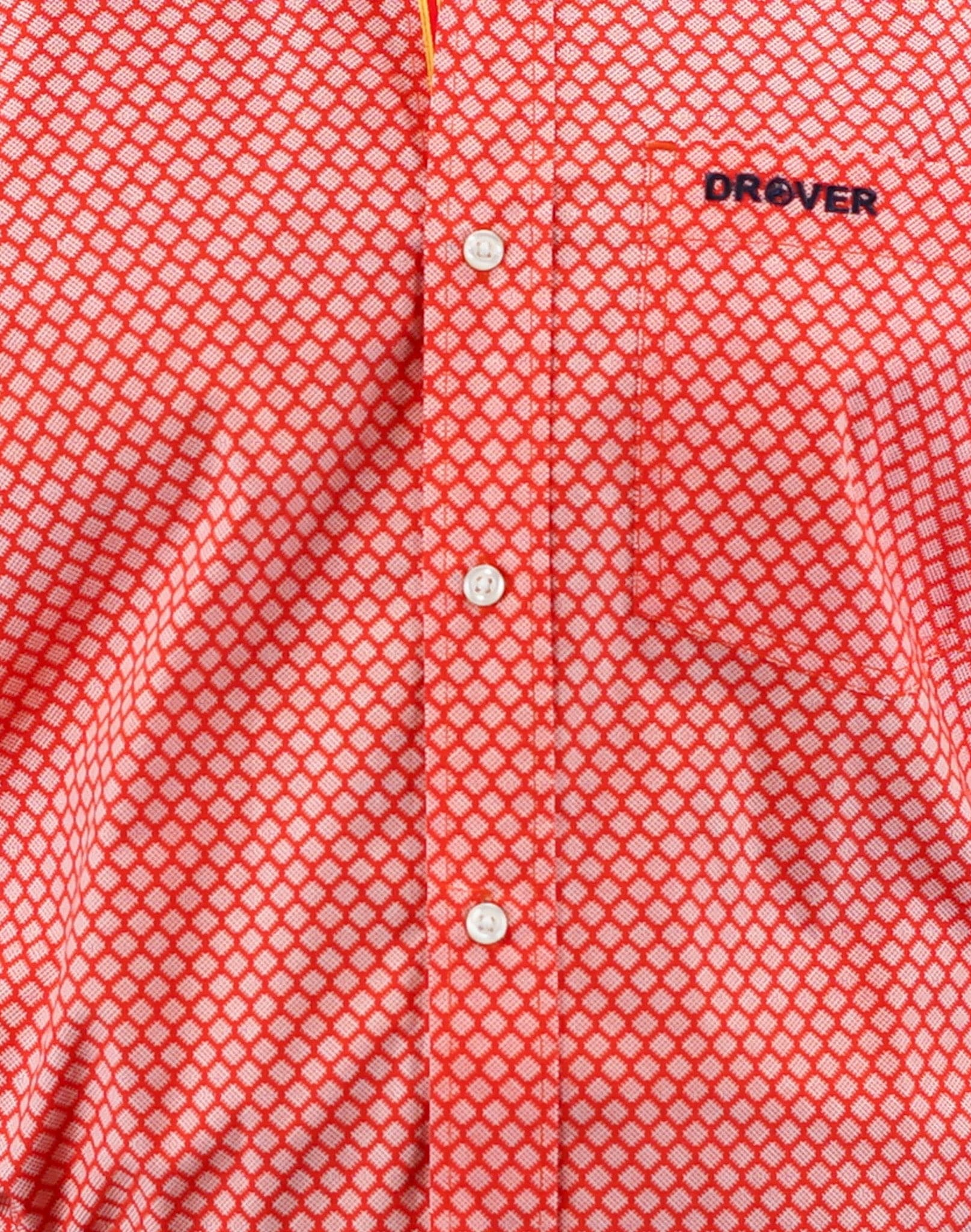 Signature Series - Foreman - Peach/Orange Print, Classic Fit Short Sleeve Shirt - Image 5