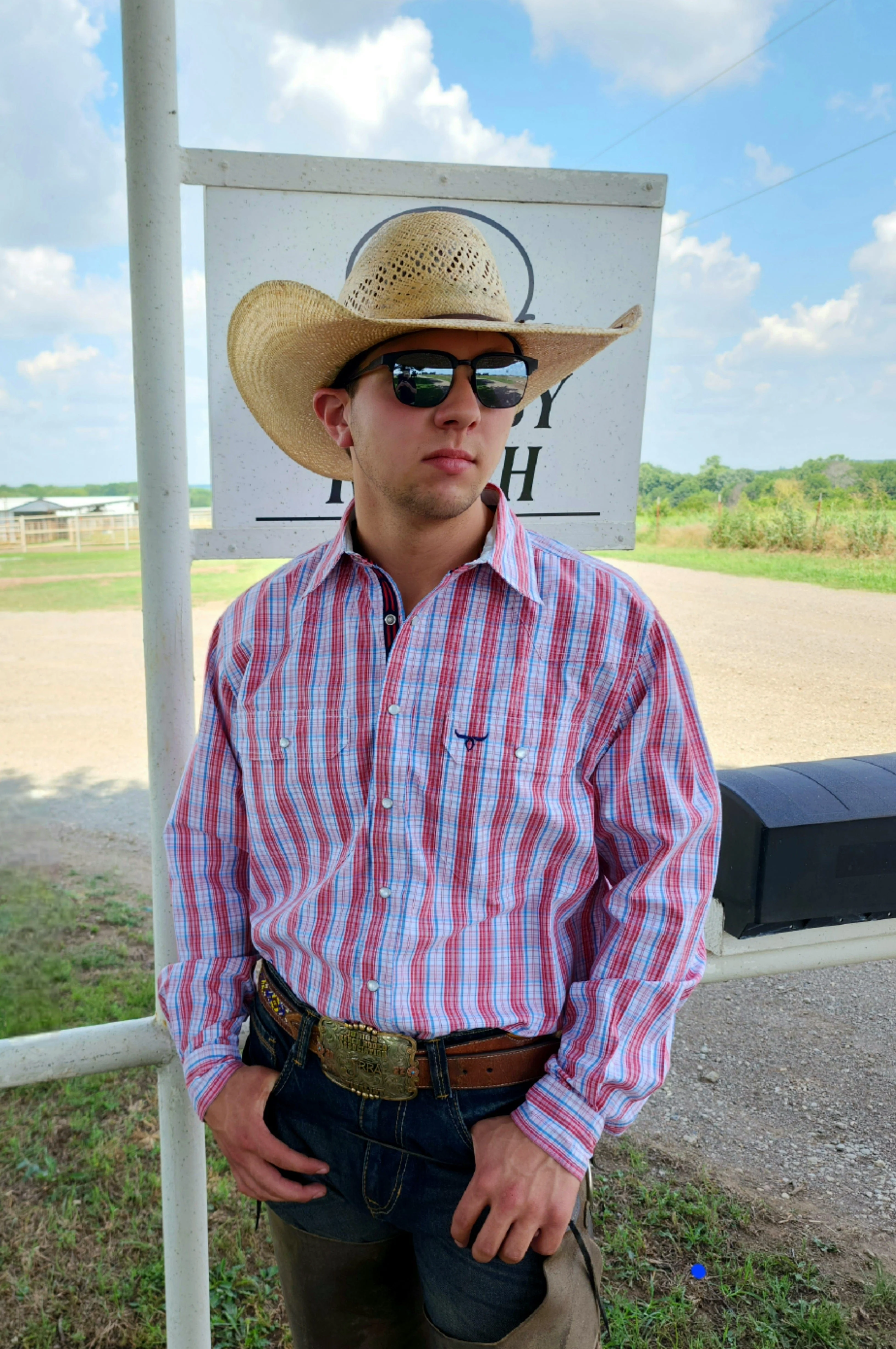 Signature Series - Twister - Red, White and Blue, Option Cuff, Pearl Snap, Classic Fit Shirt