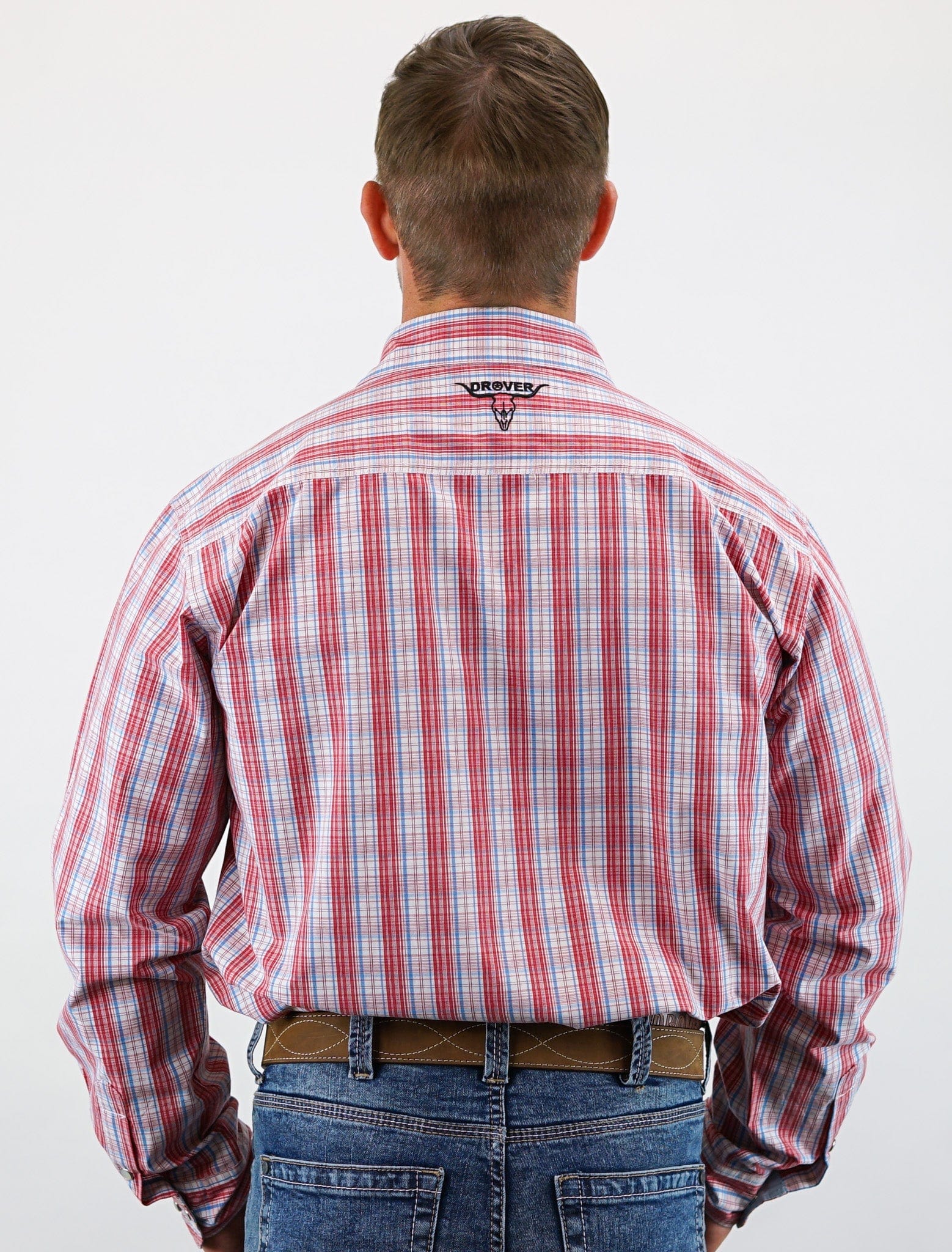 Signature Series - Twister - Red, White and Blue, Option Cuff, Pearl Snap, Classic Fit Shirt - Image 5