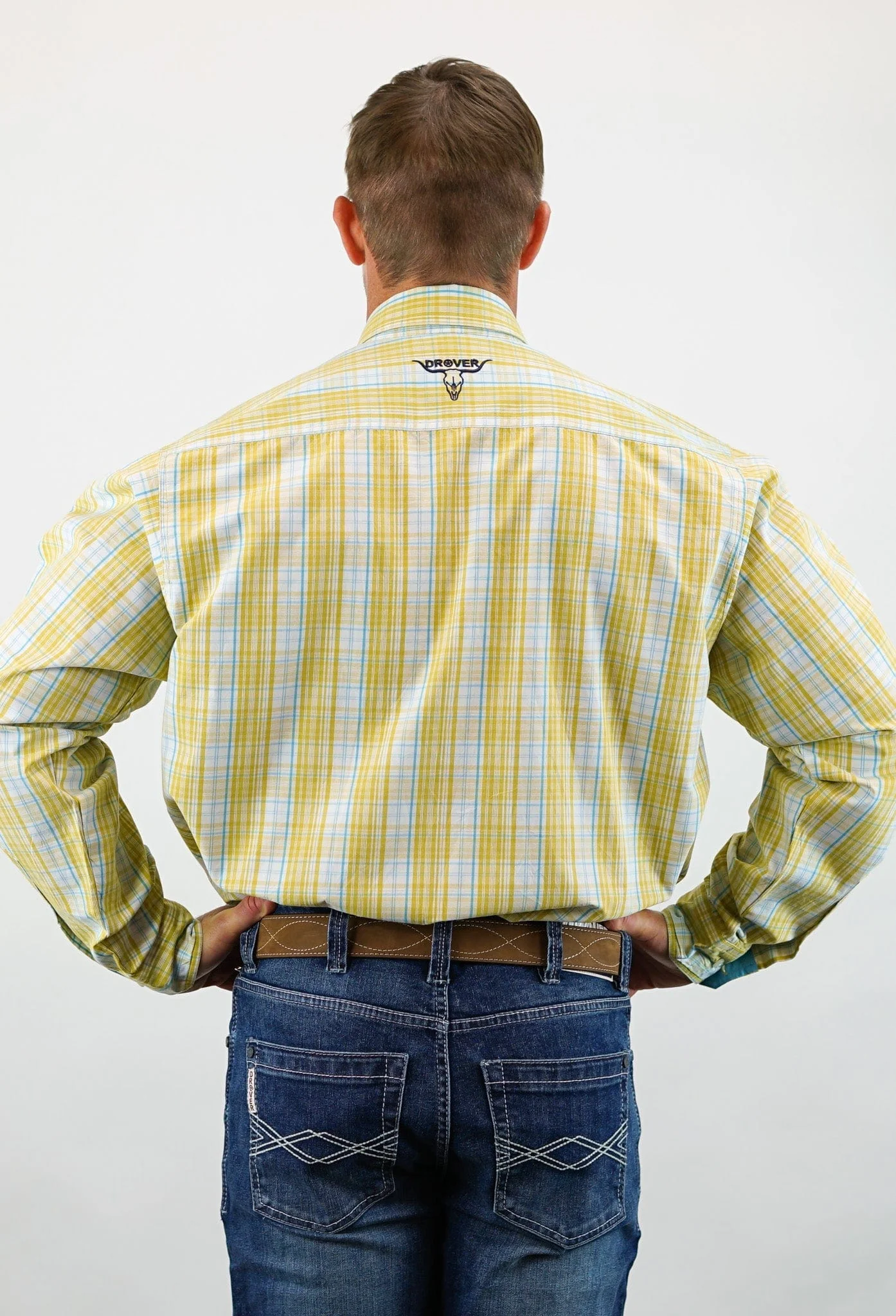 Signature Series - Winchester - Yellow Plaid, Option Cuff, Classic Fit Shirt - Image 4