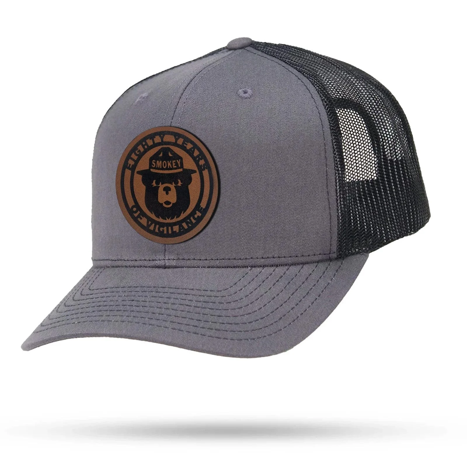 Smokey Bear 75 Years of Vigilance Trucker Snapback Hat - Image 10