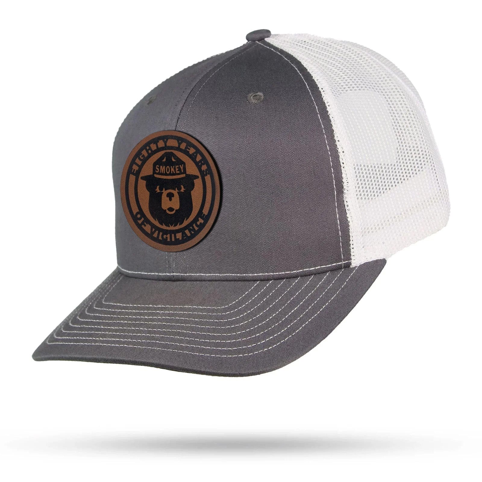 Smokey Bear 75 Years of Vigilance Trucker Snapback Hat - Image 6