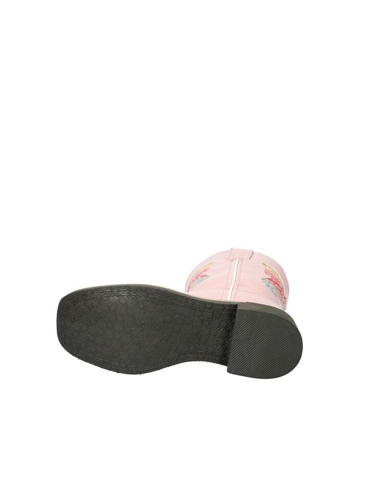 Smoky Mountain Girls Chloe Pink Butterfly Square Toe Western Boots 3308C - Image 6
