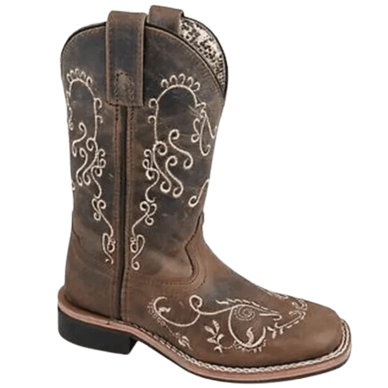 Smoky Mountain Girls Marilyn Brown Waxed Distressed Western Boots 3845C