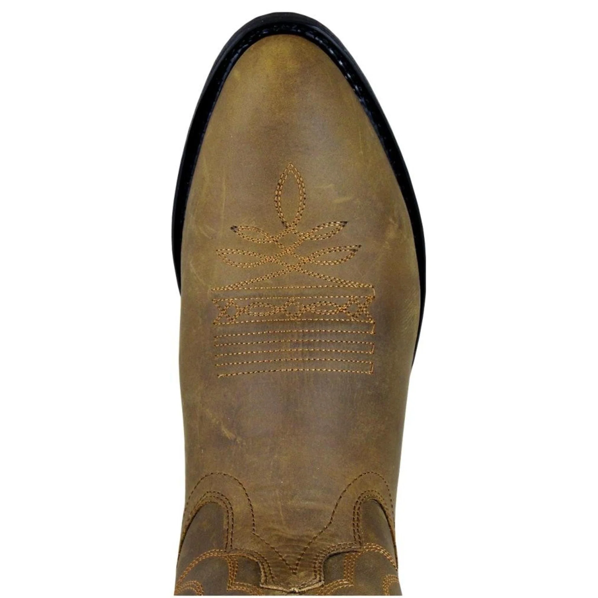 Smoky Mountain Men's Denver Brown Oil Distressed Western Boots 4034 - Image 3