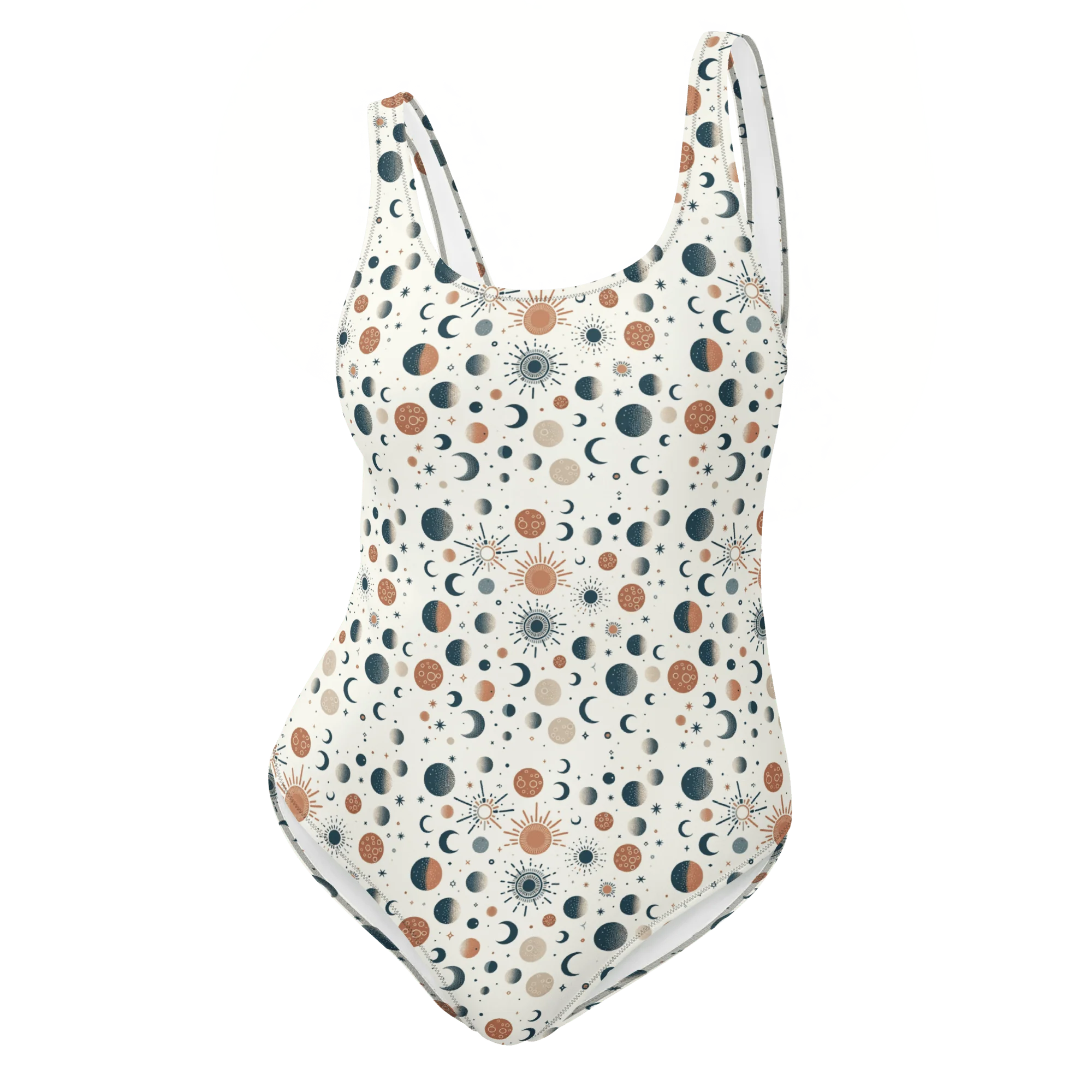 Solar Flare: Sunburst Radiance One-Piece Swimsuit