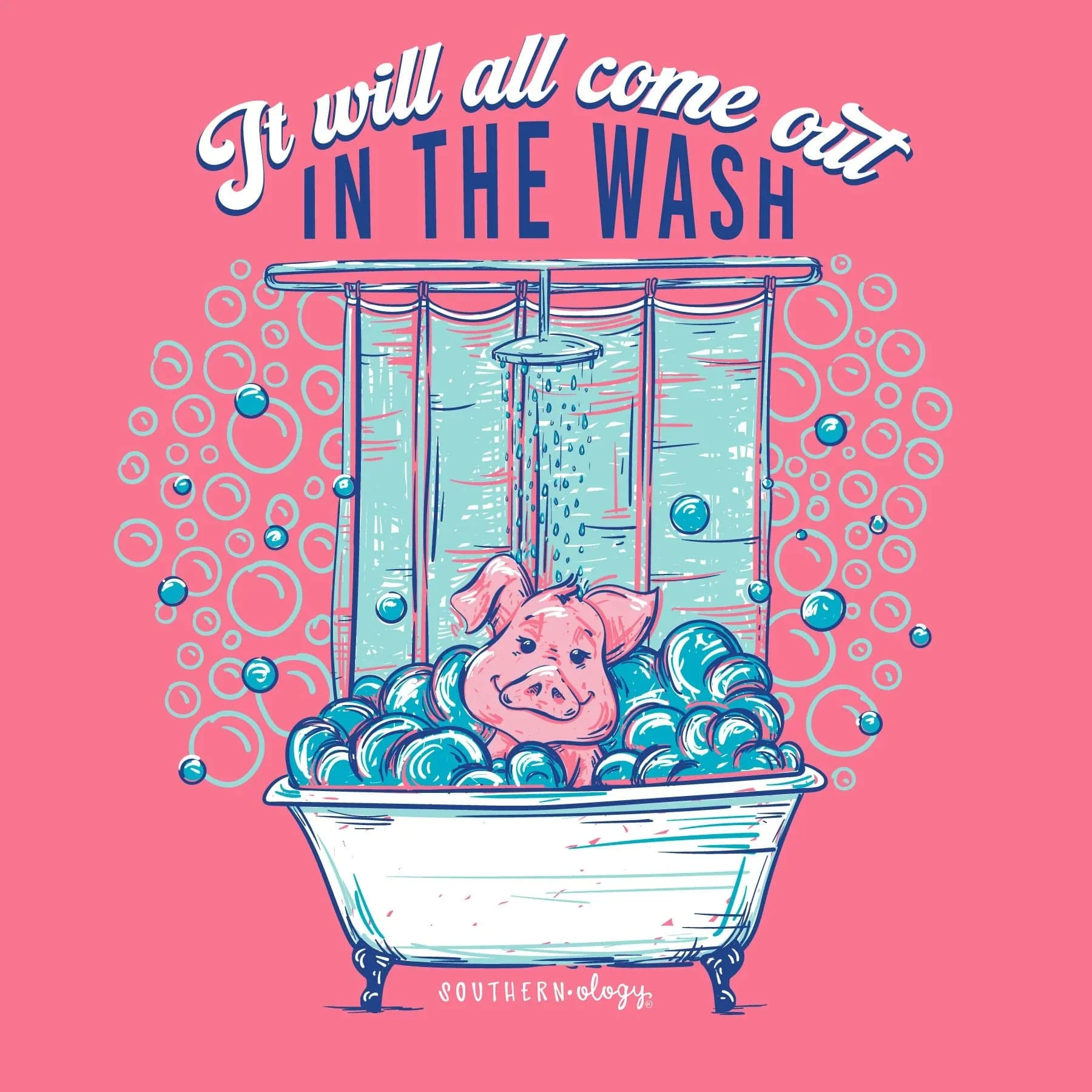 Southernology Women's All in the Wash Short Sleeve T-Shirt - Image 2