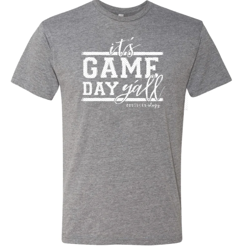 Southernology Women's It's Game Day Y'all Grey Tee