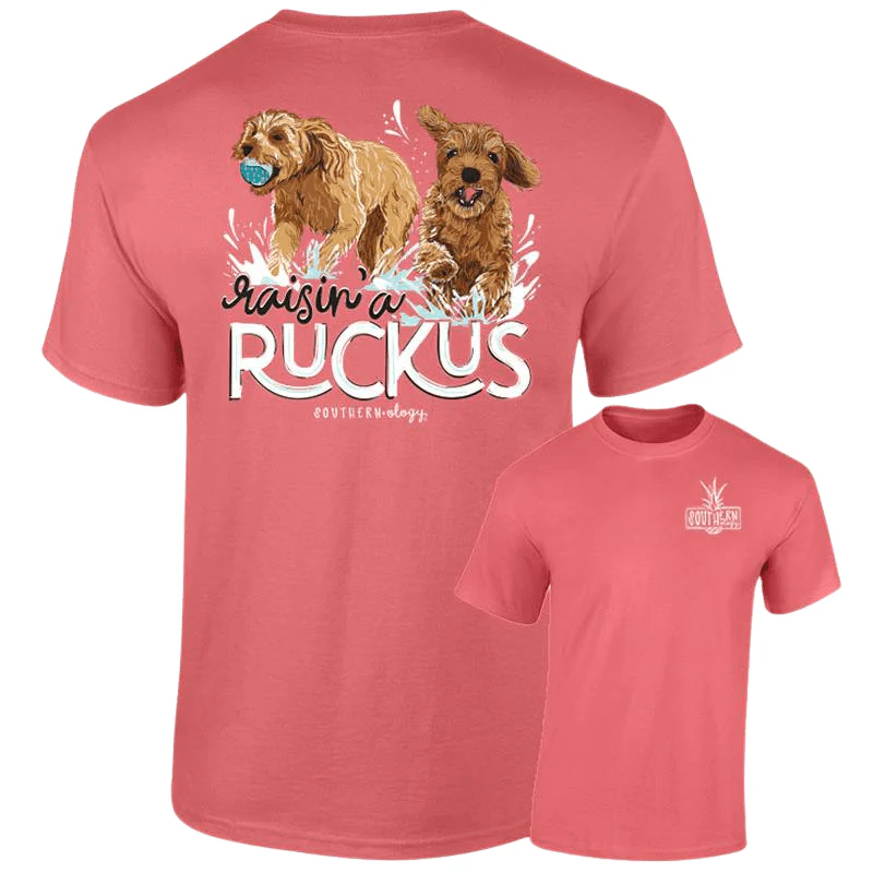 Southernology Women's Raisin' A Ruckus Short Sleeve Graphic T-Shirt