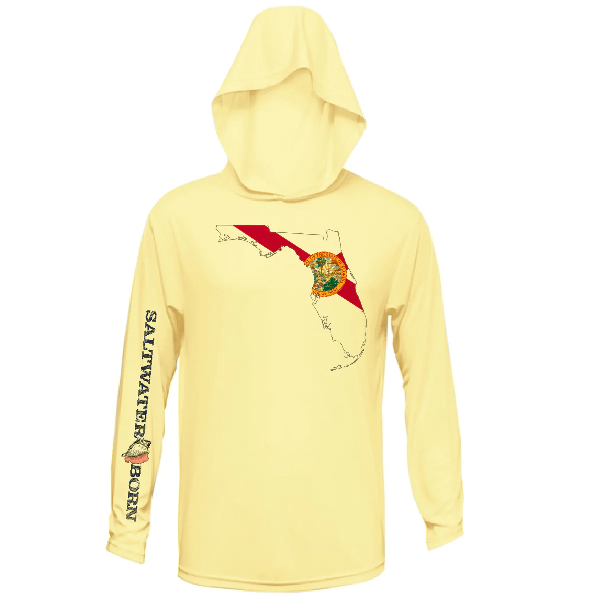 State of Florida Long Sleeve UPF 50+ Dry-Fit Hoodie - Image 36