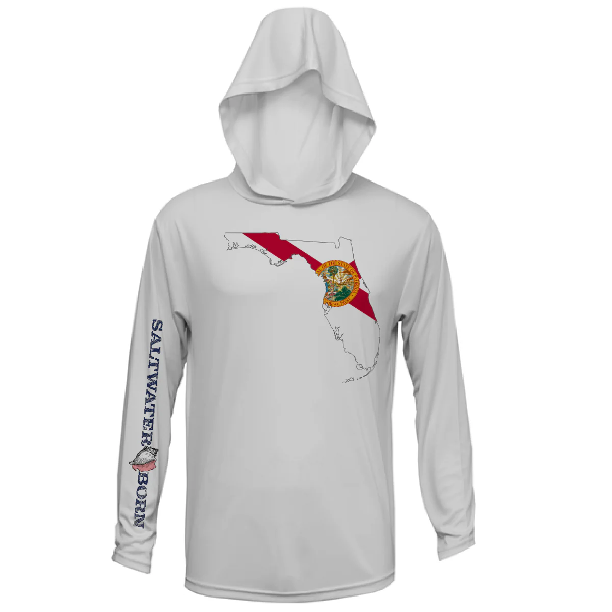 State of Florida Long Sleeve UPF 50+ Dry-Fit Hoodie - Image 38