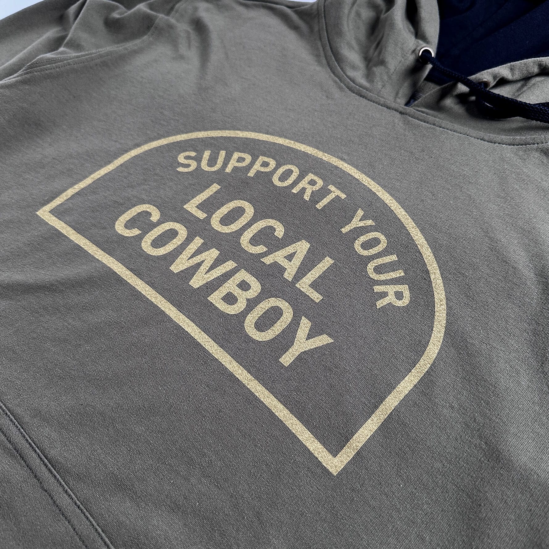Support Your Local Cowboy Hoodie - Image 2