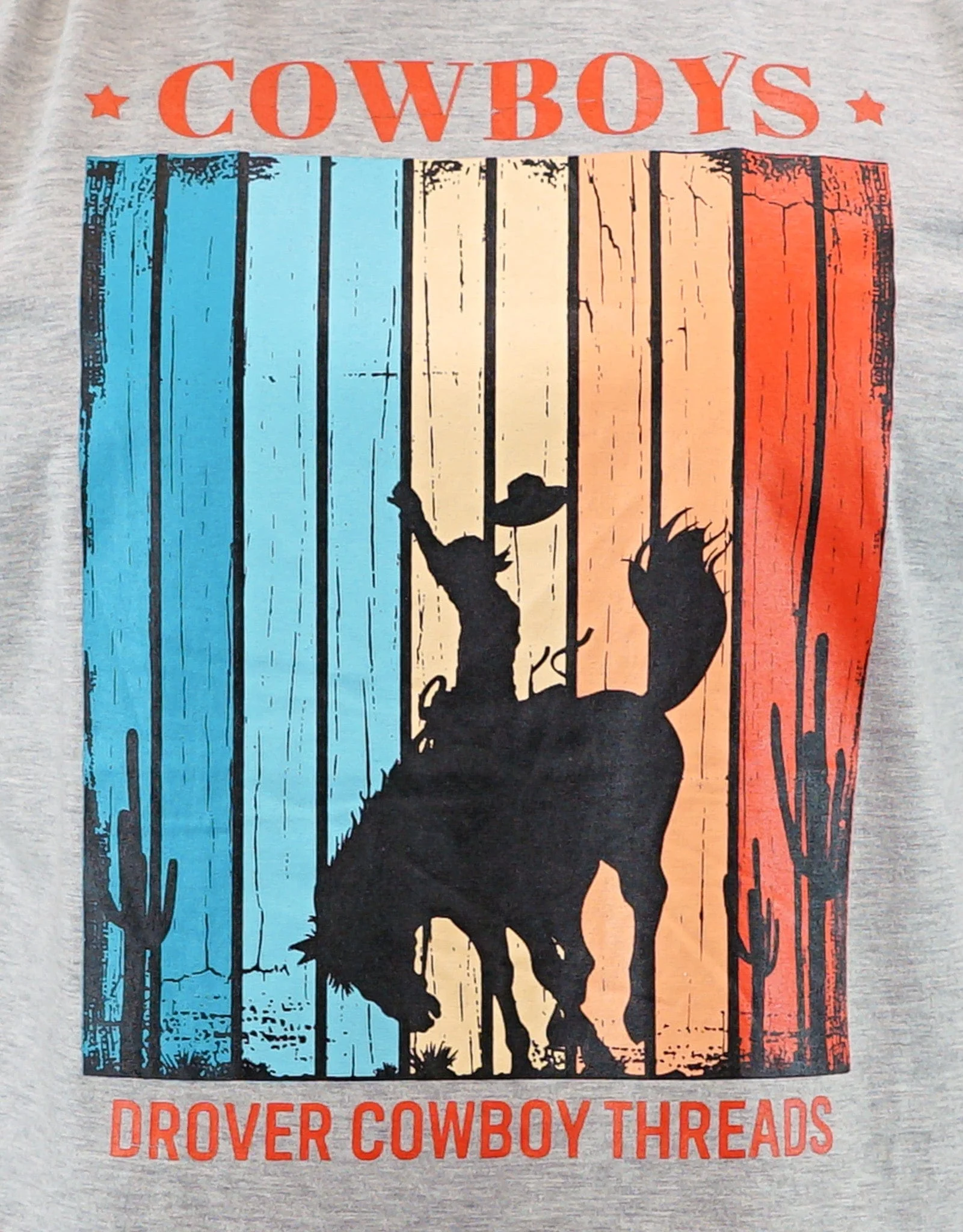 T-Shirt - Bucking Horse - Gray Heather - Image 3