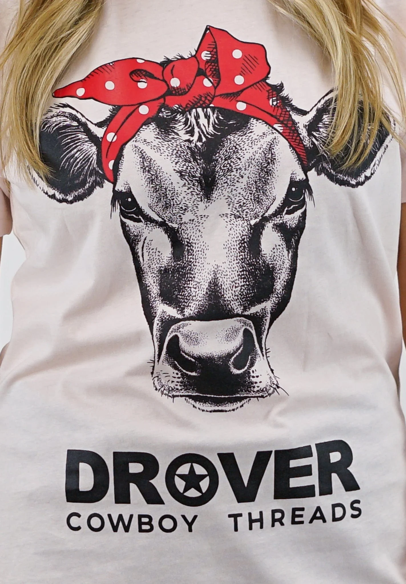 T-Shirt - Cute Heifer Tee - Light Pink - Image 2