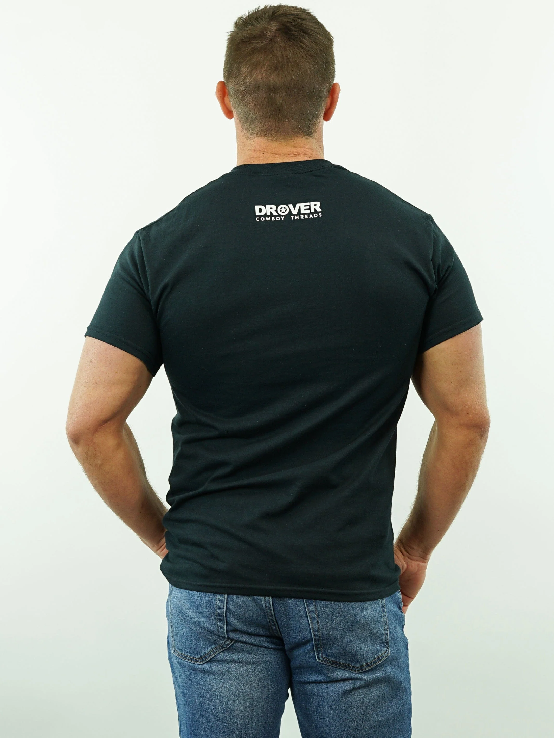 T-Shirt - Drover Rodeo - Black - Image 3