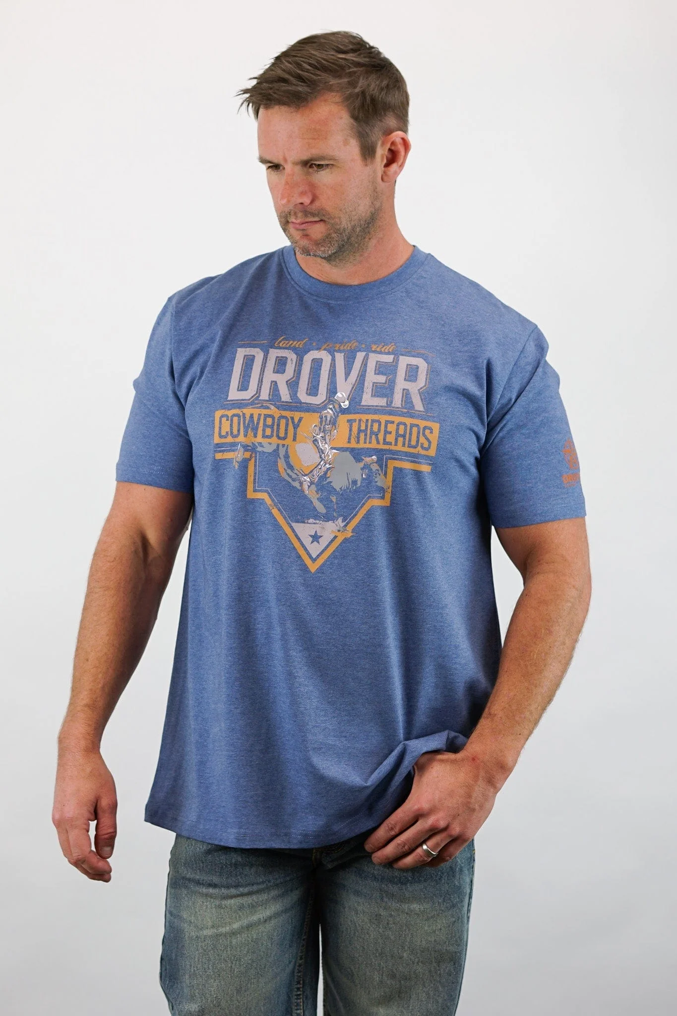 T-Shirt - The Ride - Heathered Blue