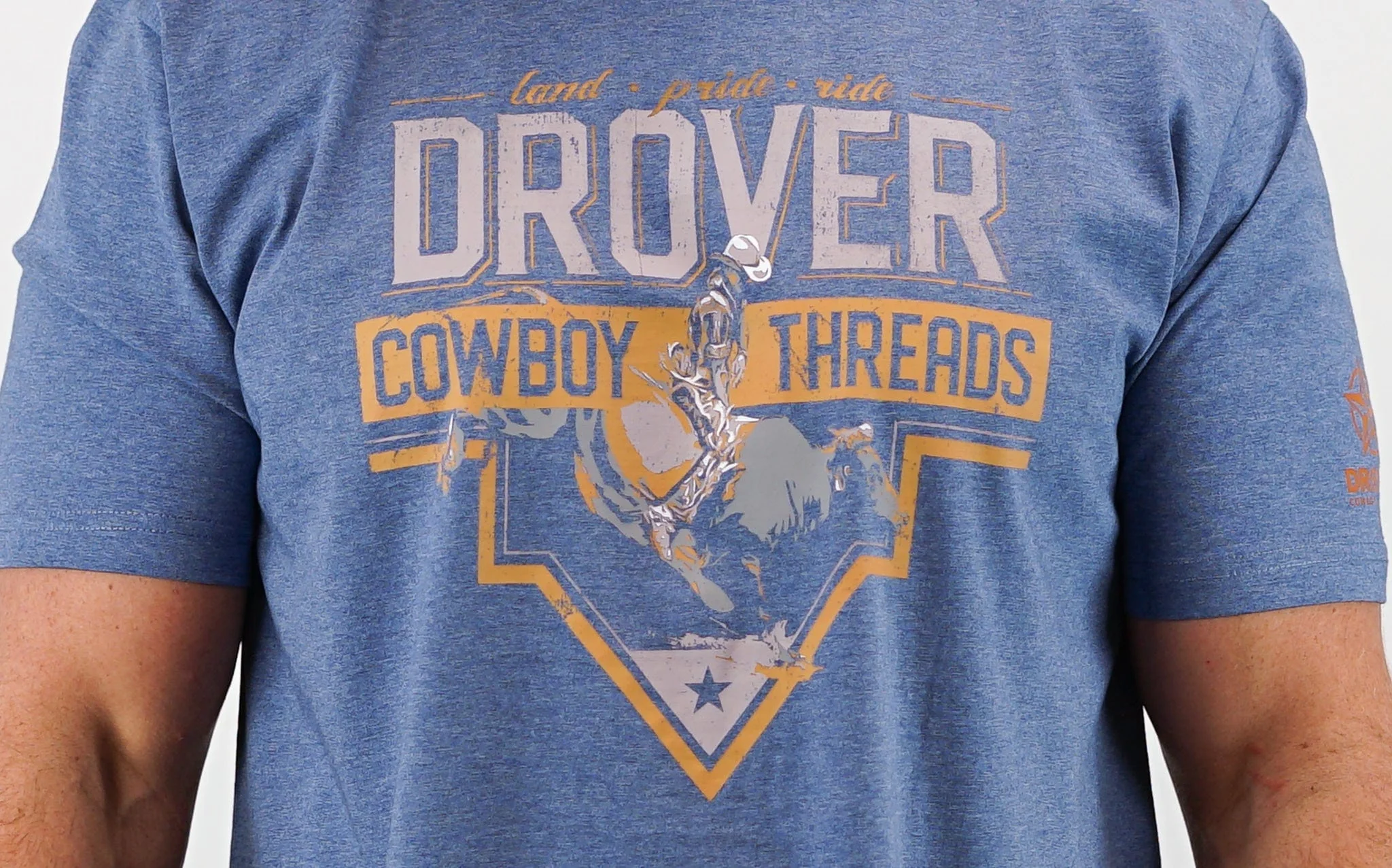 T-Shirt - The Ride - Heathered Blue - Image 3