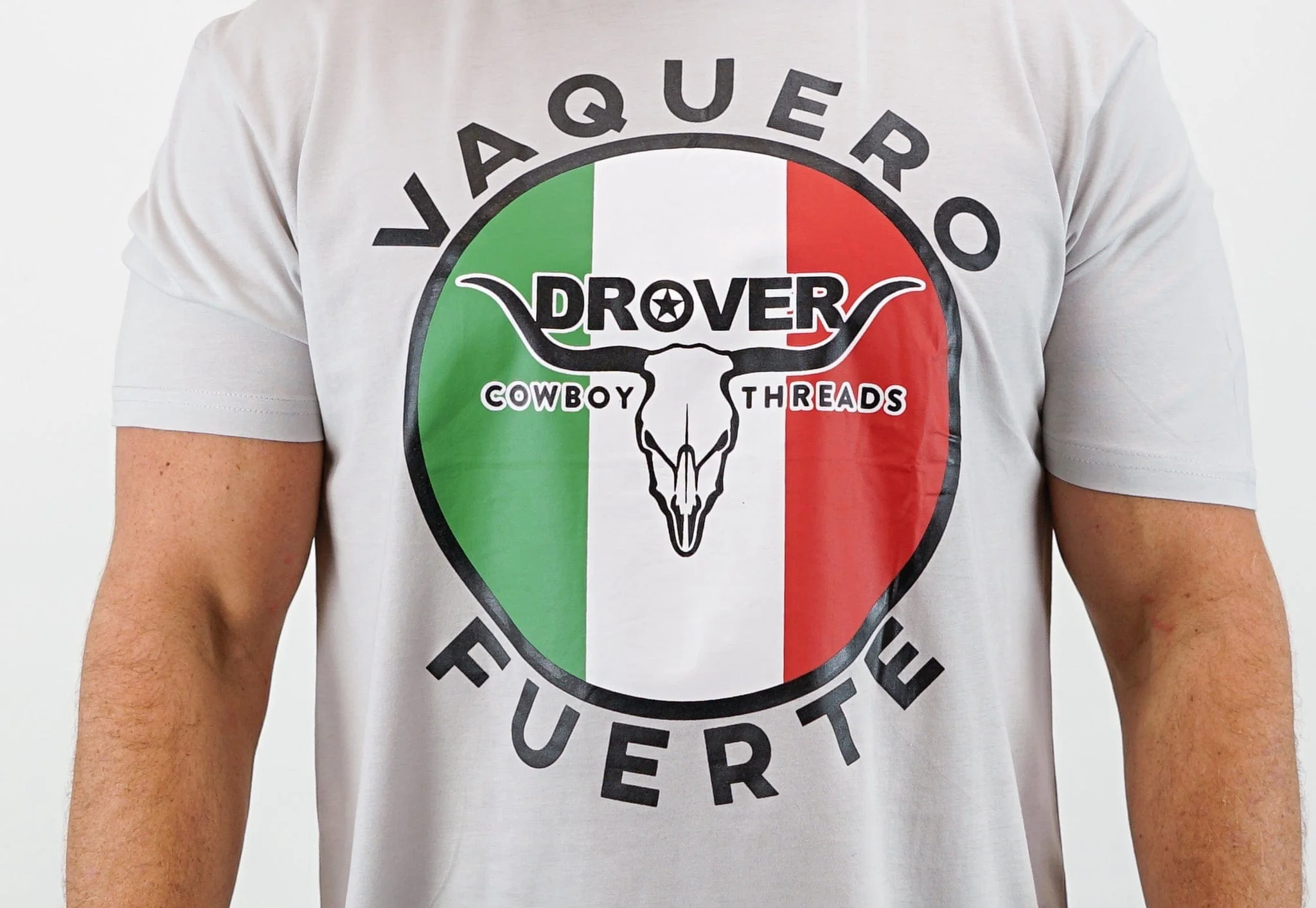 T-Shirt, Vaquero Fuerte - Light Grey - Image 3