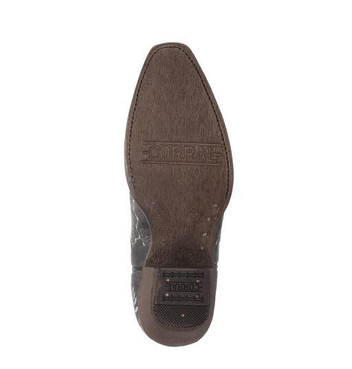 Corral Kids Embroidered Birds Grey Western Boots T0024 - Image 7