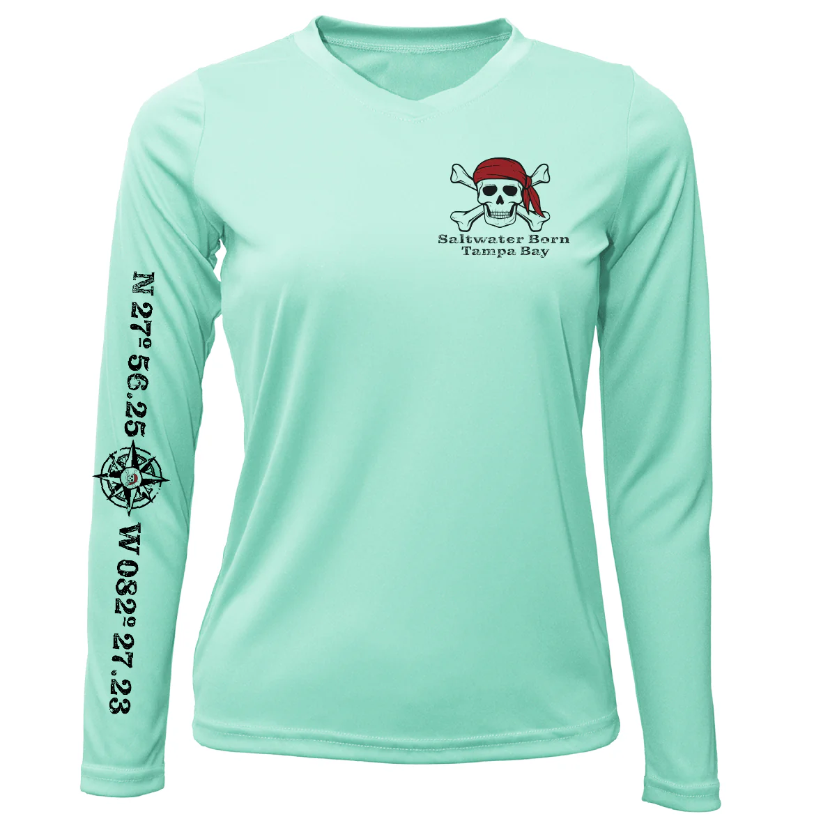 Tampa Bay Blackbeard Women's Long Sleeve UPF 50+ Dry-Fit Shirt - Image 10