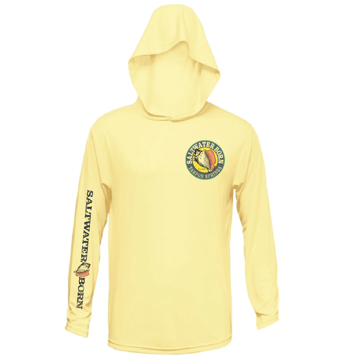 Tarpon Springs, FL Action Tarpon Long Sleeve UPF 50+ Dry-Fit Hoodie - Image 10