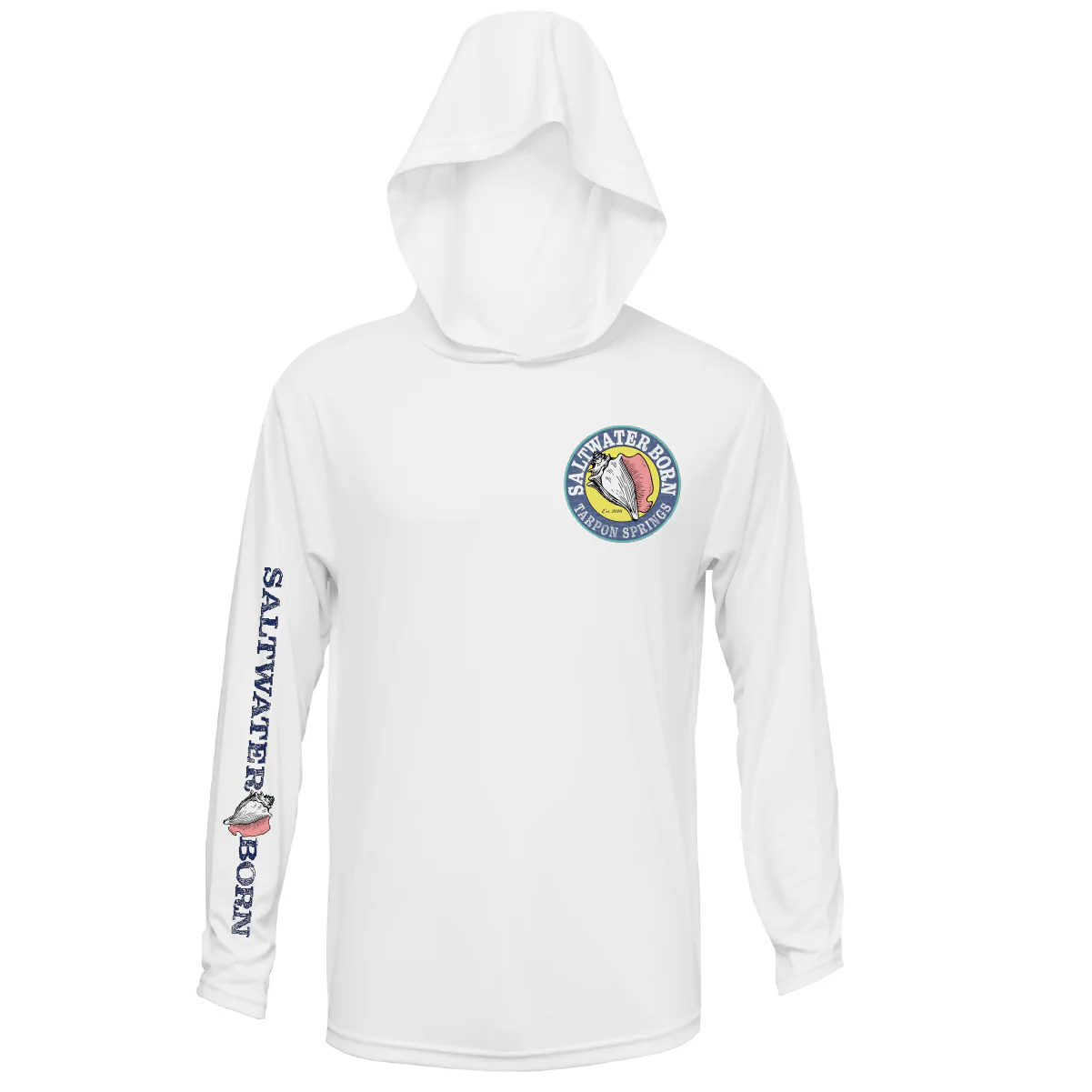 Tarpon Springs, FL Action Tarpon Long Sleeve UPF 50+ Dry-Fit Hoodie - Image 6