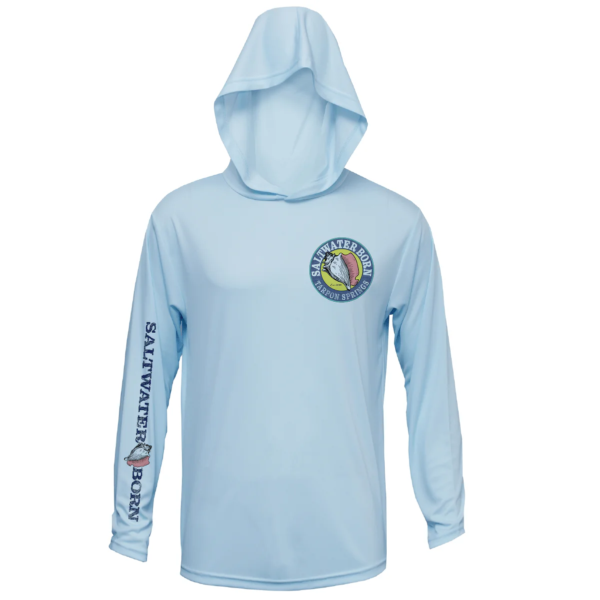 Tarpon Springs, FL Action Tarpon Long Sleeve UPF 50+ Dry-Fit Hoodie - Image 8