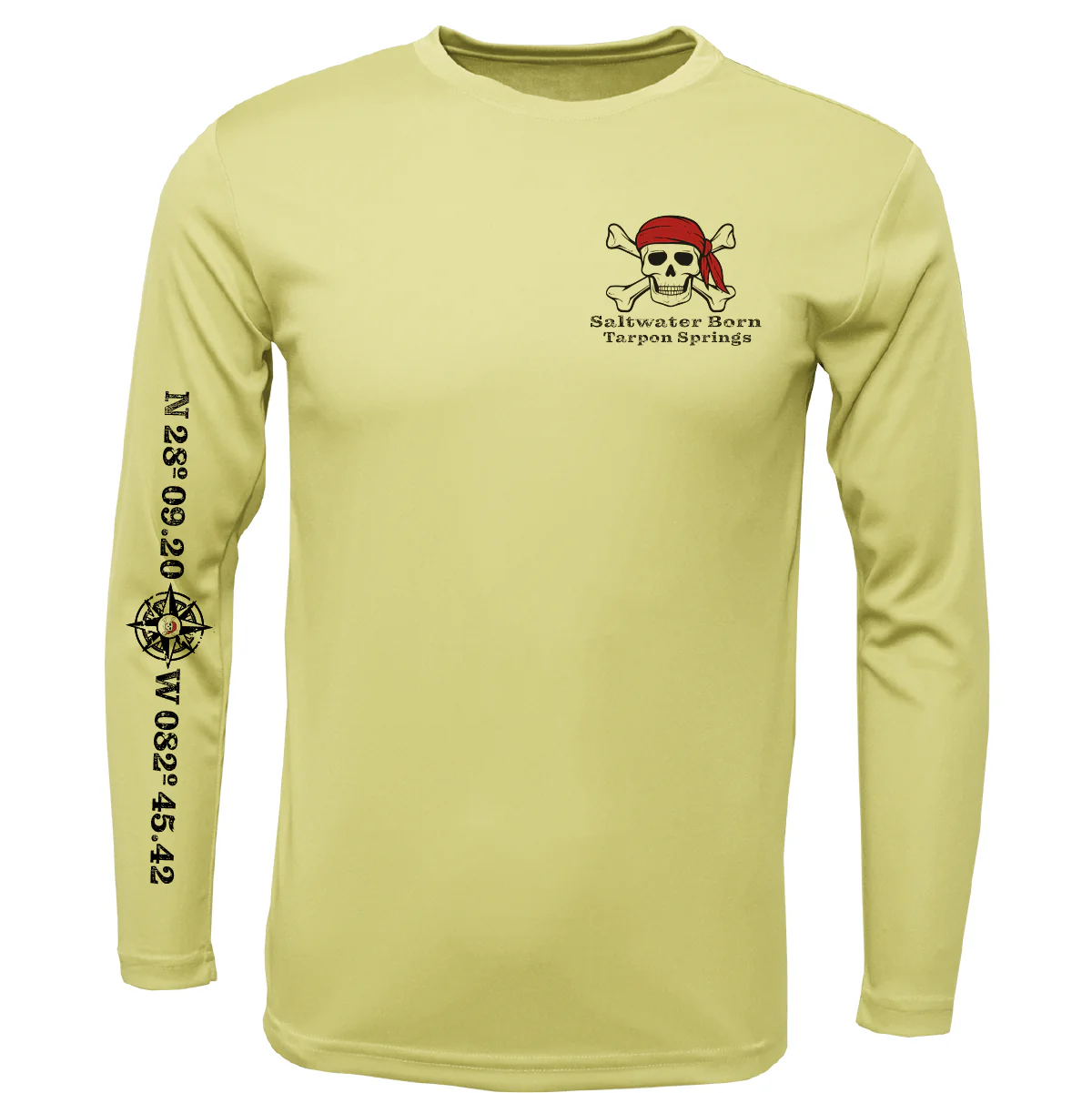 Tarpon Springs, FL Blackbeard Long Sleeve UPF 50+ Dry-Fit Shirt - Image 2