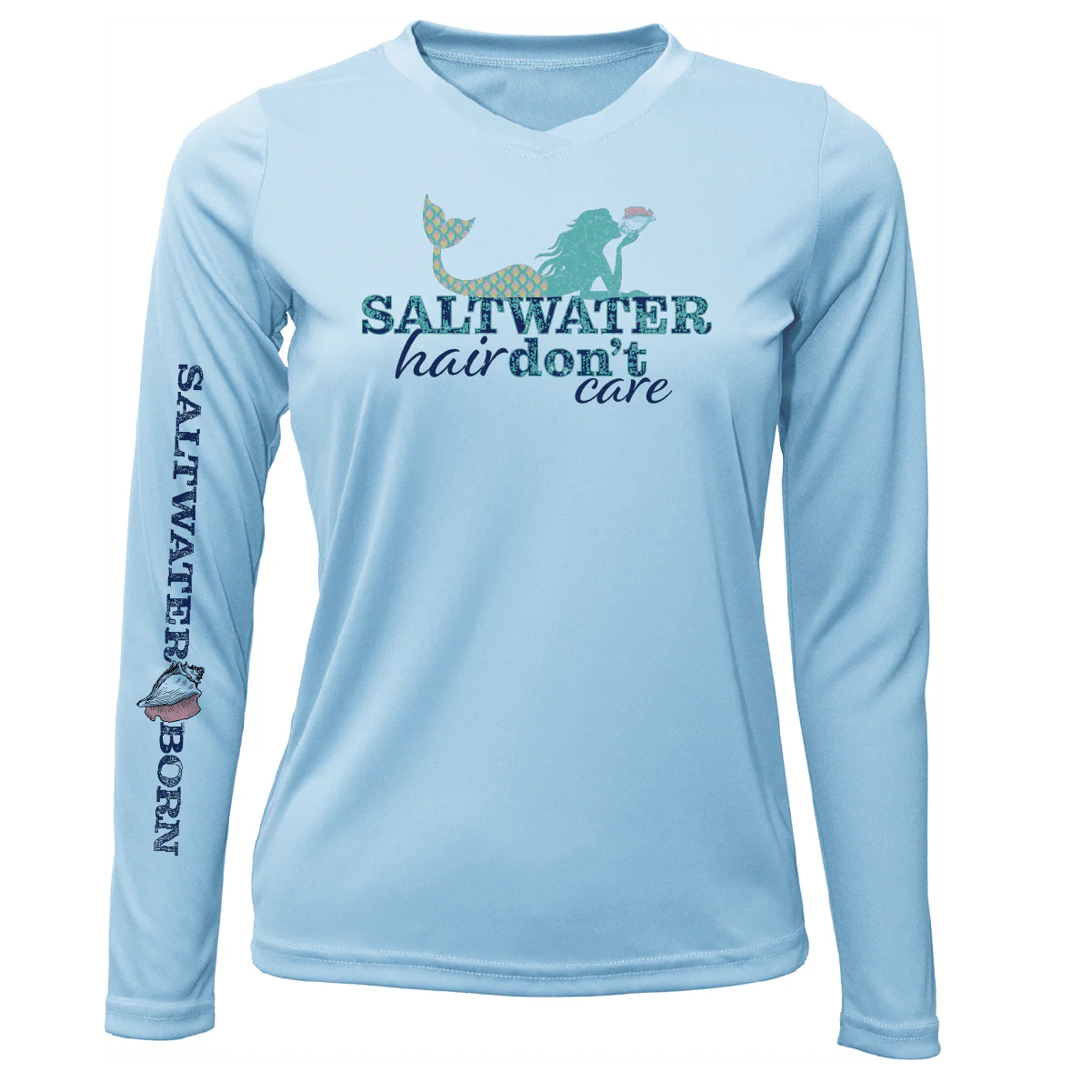 Tarpon Springs, FL "Saltwater Hair Don't Care" Long Sleeve UPF 50+ Dry-Fit Shirt - Image 11