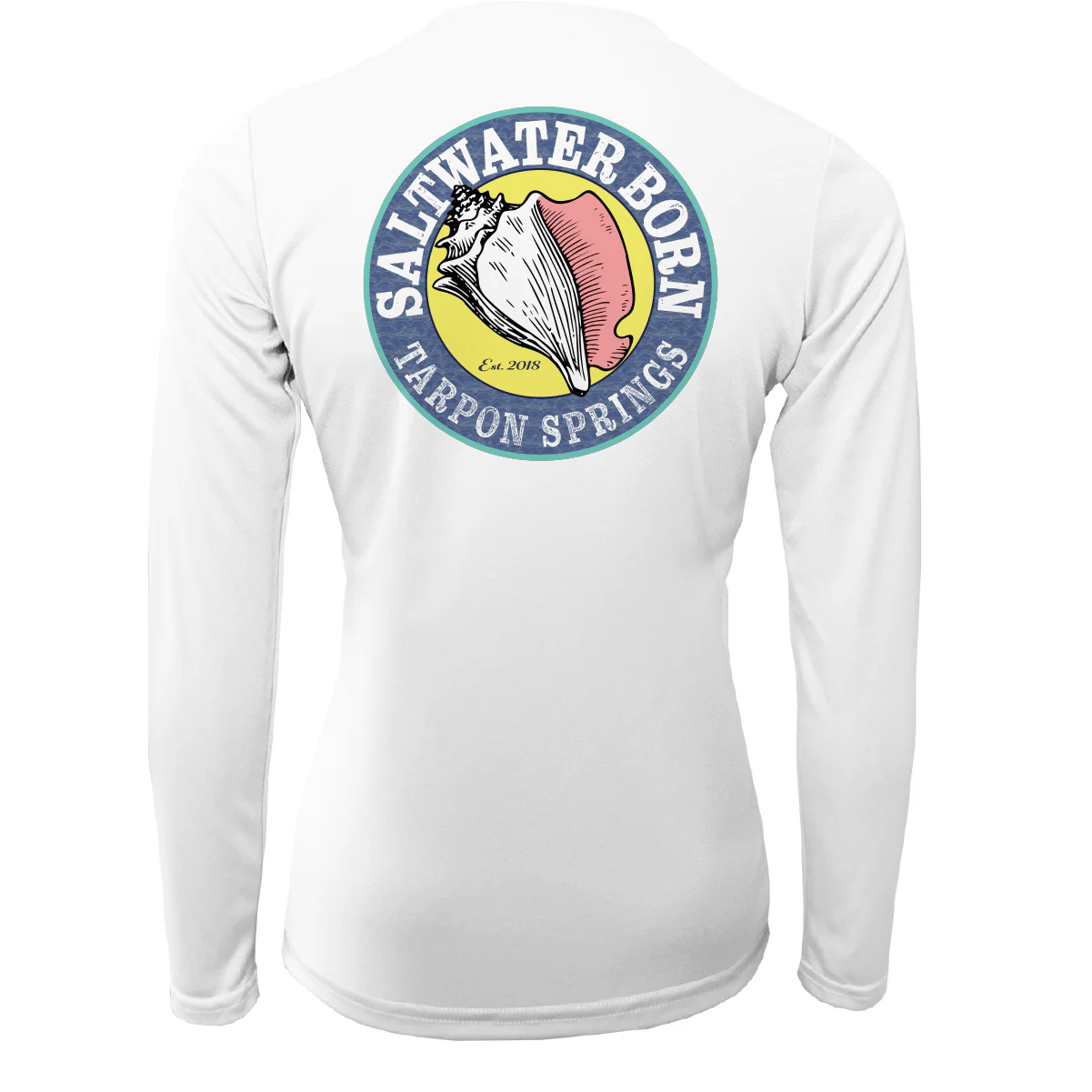 Tarpon Springs, FL "Saltwater Hair Don't Care" Long Sleeve UPF 50+ Dry-Fit Shirt - Image 4