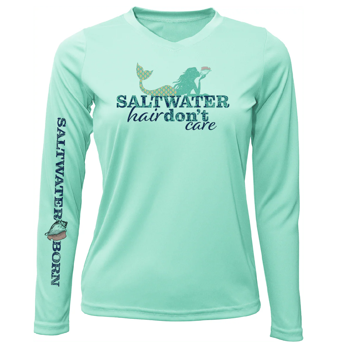 Tarpon Springs, FL "Saltwater Hair Don't Care" Long Sleeve UPF 50+ Dry-Fit Shirt - Image 5