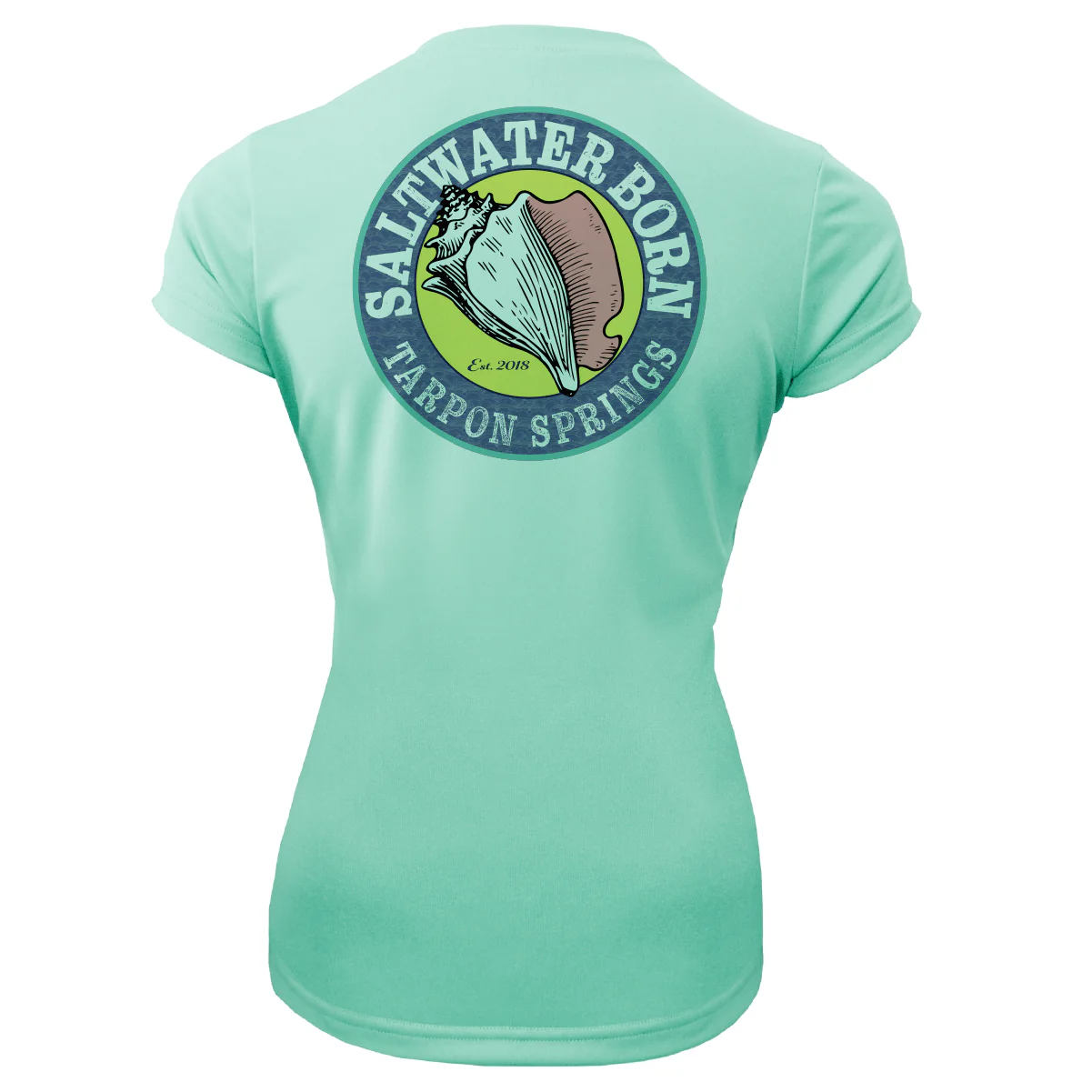 Tarpon Springs Florida Girl Women's Short Sleeve UPF 50+ Dry-Fit Shirt - Image 10
