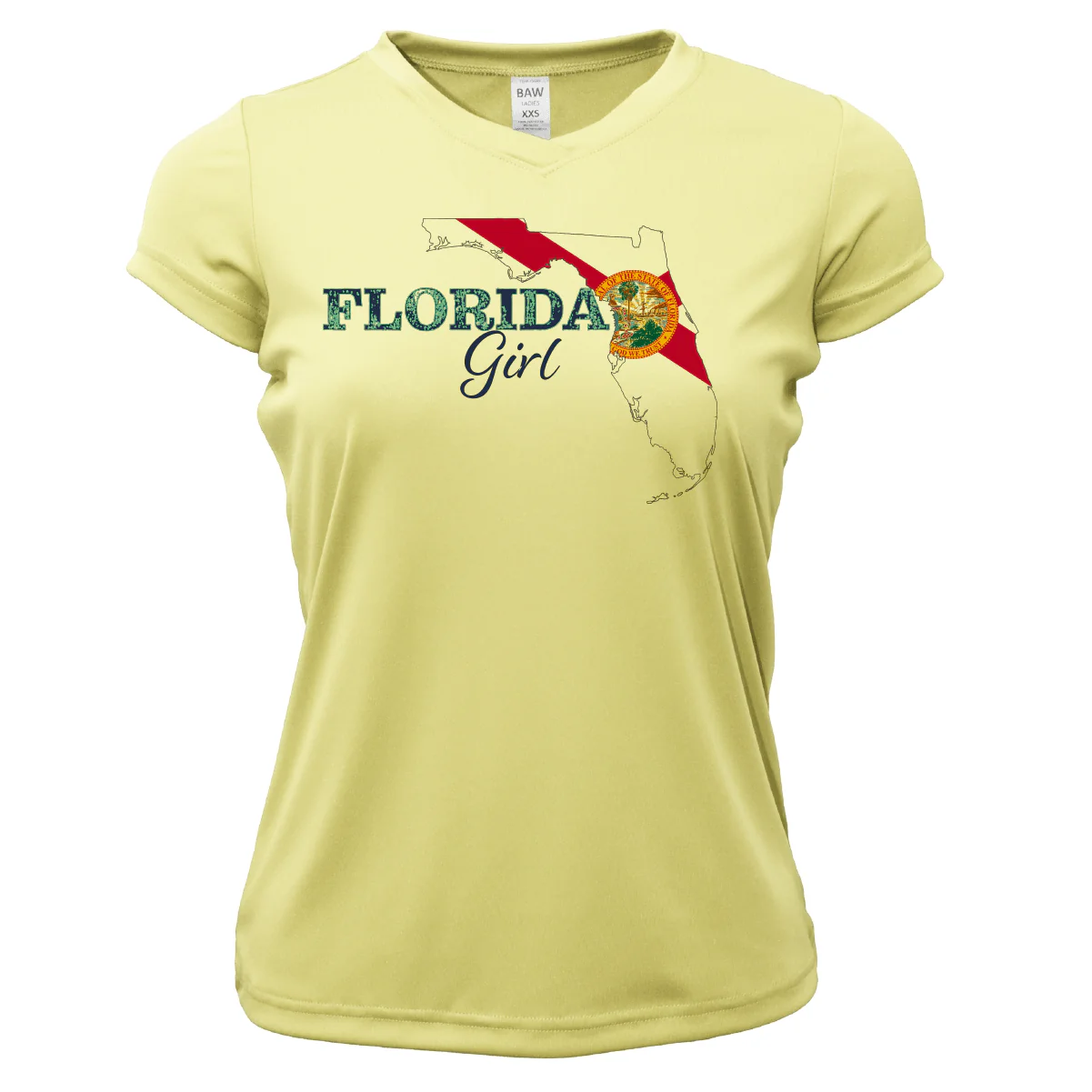 Tarpon Springs Florida Girl Women's Short Sleeve UPF 50+ Dry-Fit Shirt - Image 3